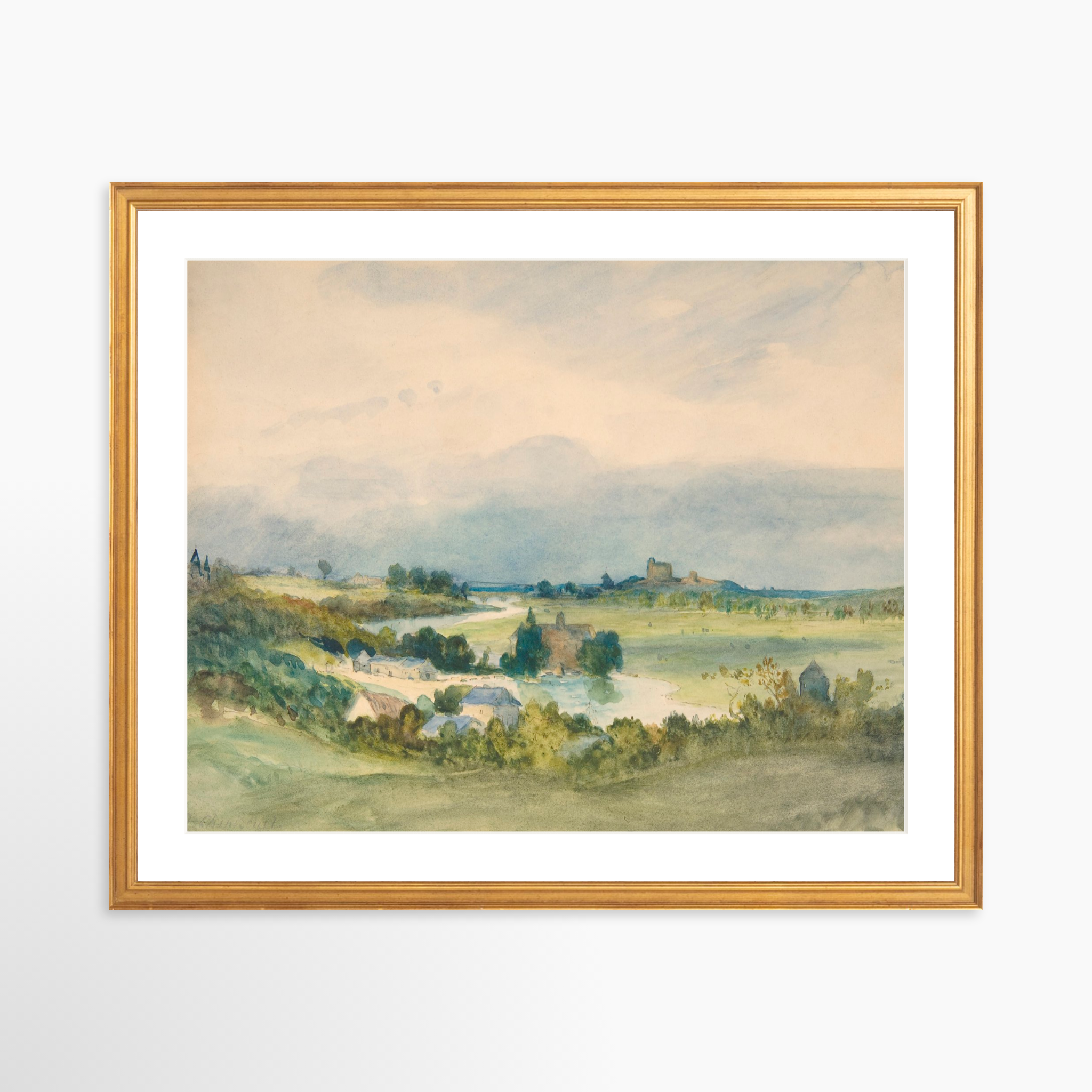 20x16 / Certificate Gold Frame + White Mat