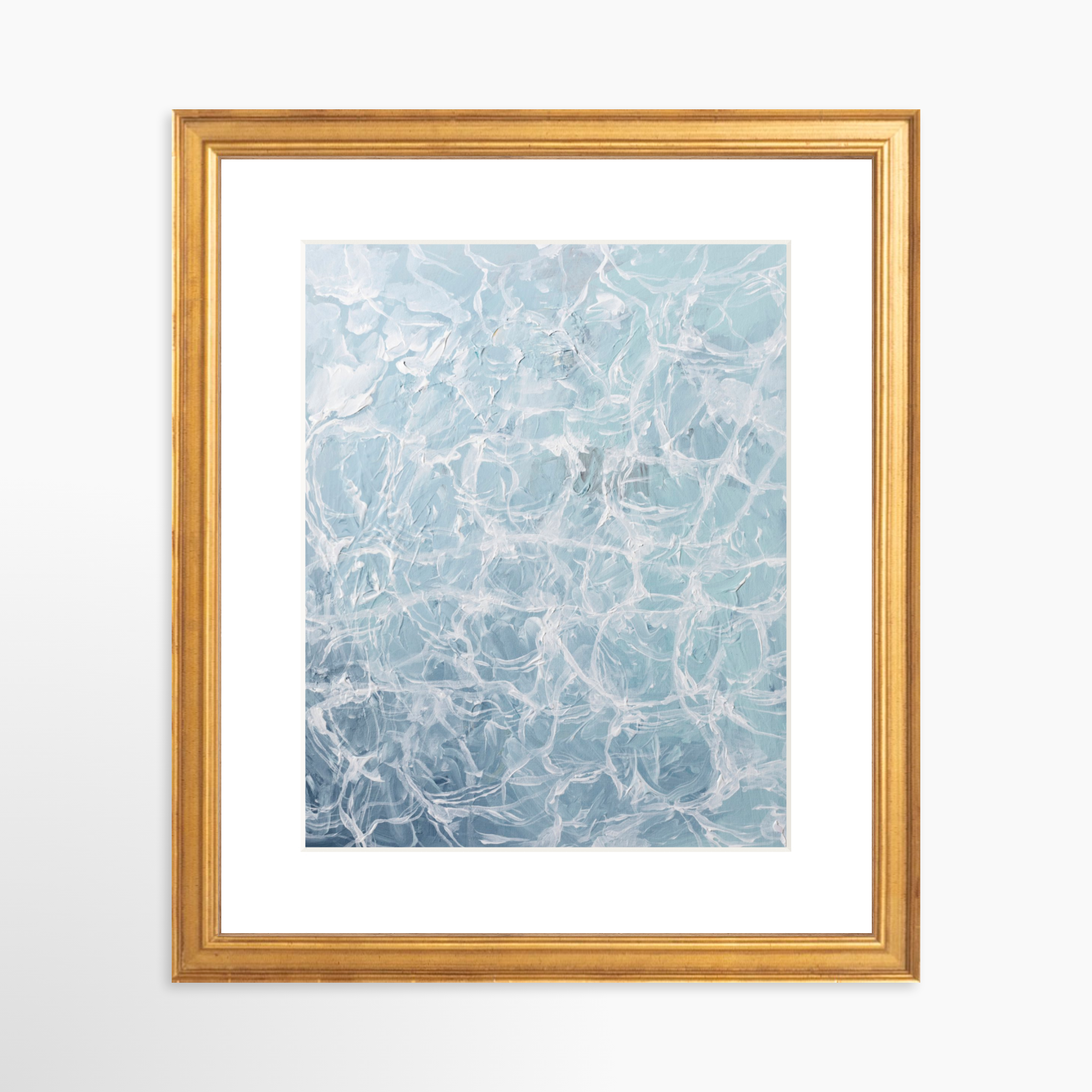 8x10 / Certificate Gold Frame + White Mat