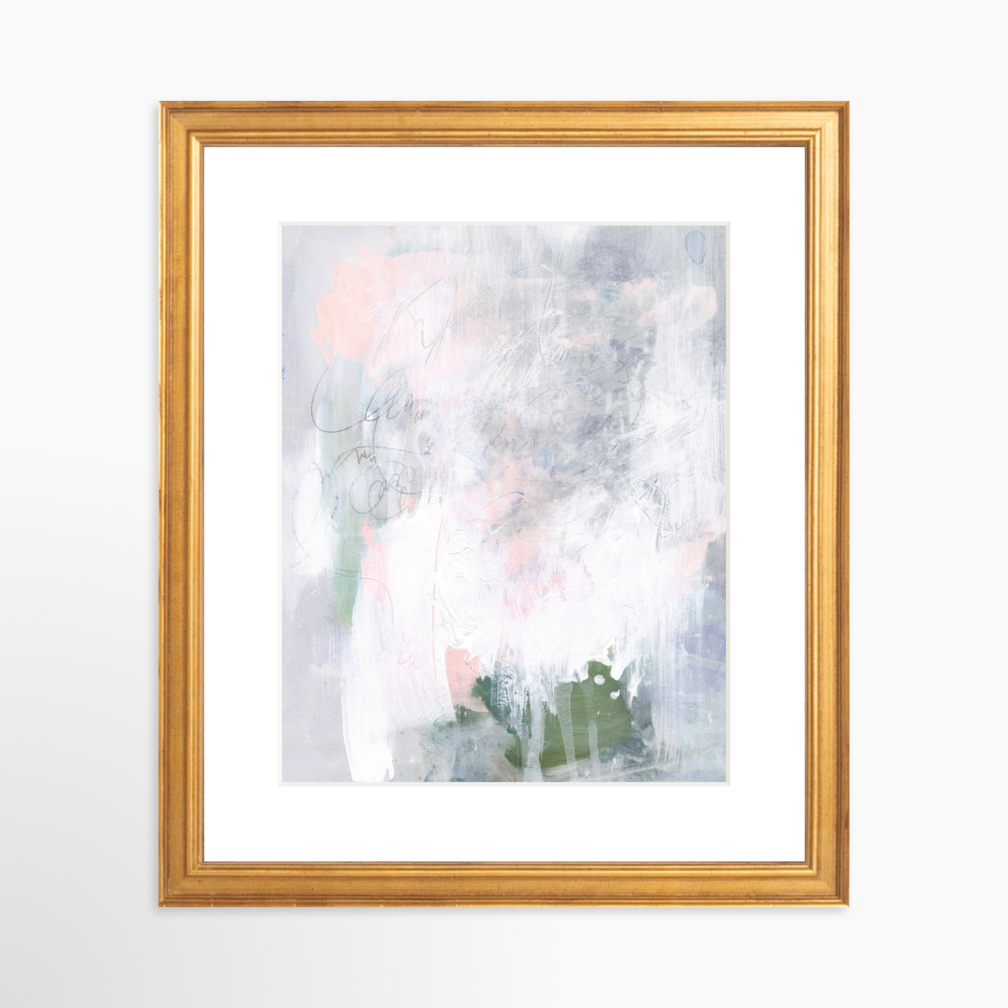 8x10 / Certificate Gold Frame + White Mat