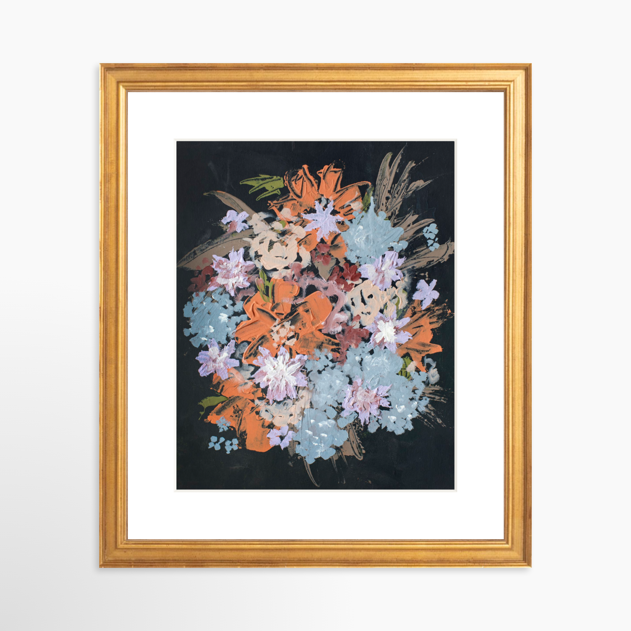 8x10 / Certificate Gold Frame + White Mat