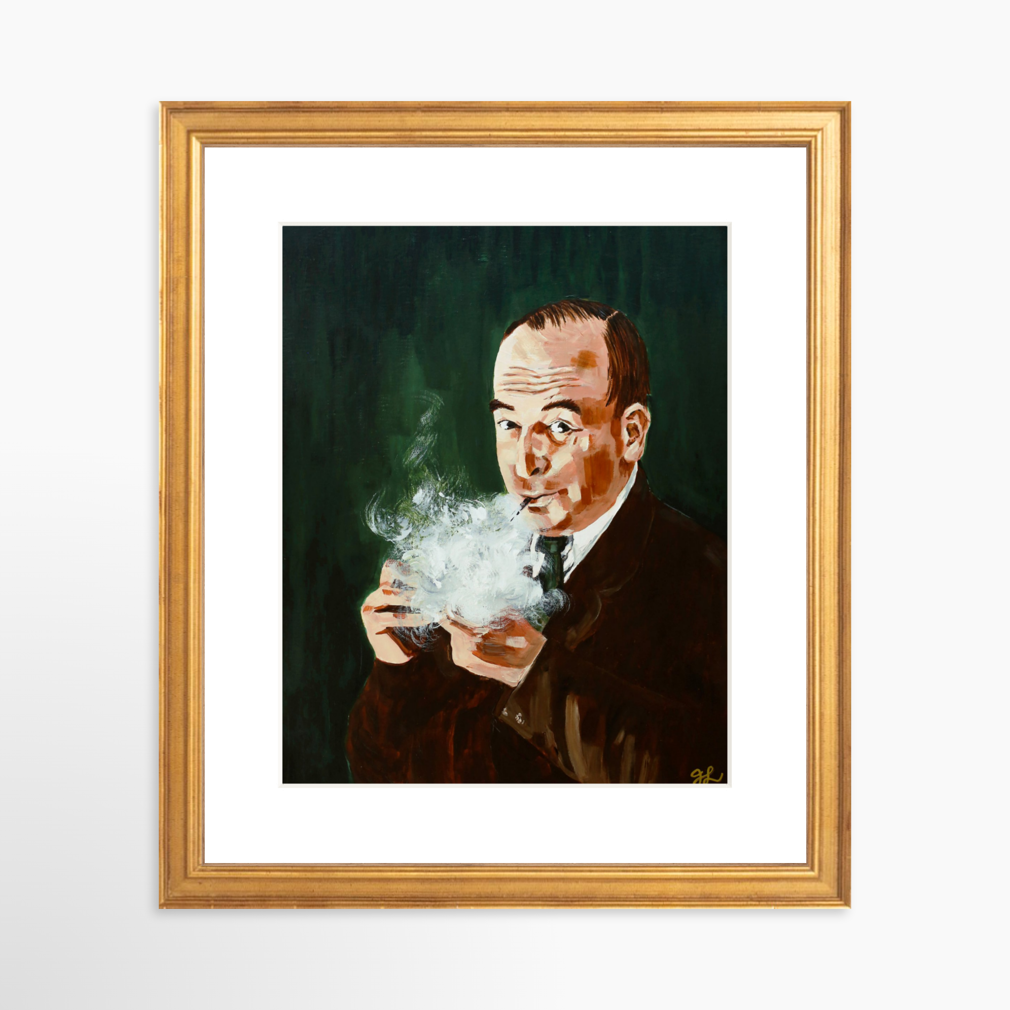 8x10 / Certificate Gold Frame + White Mat