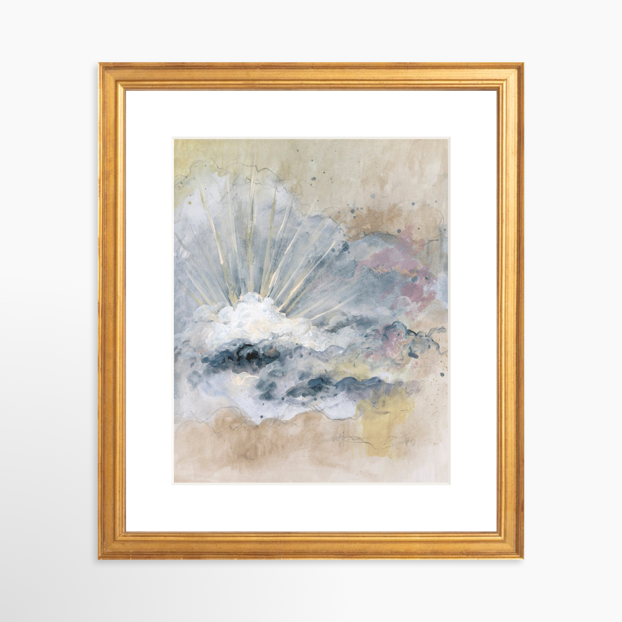 8x10 / Certificate Gold Frame + White Mat