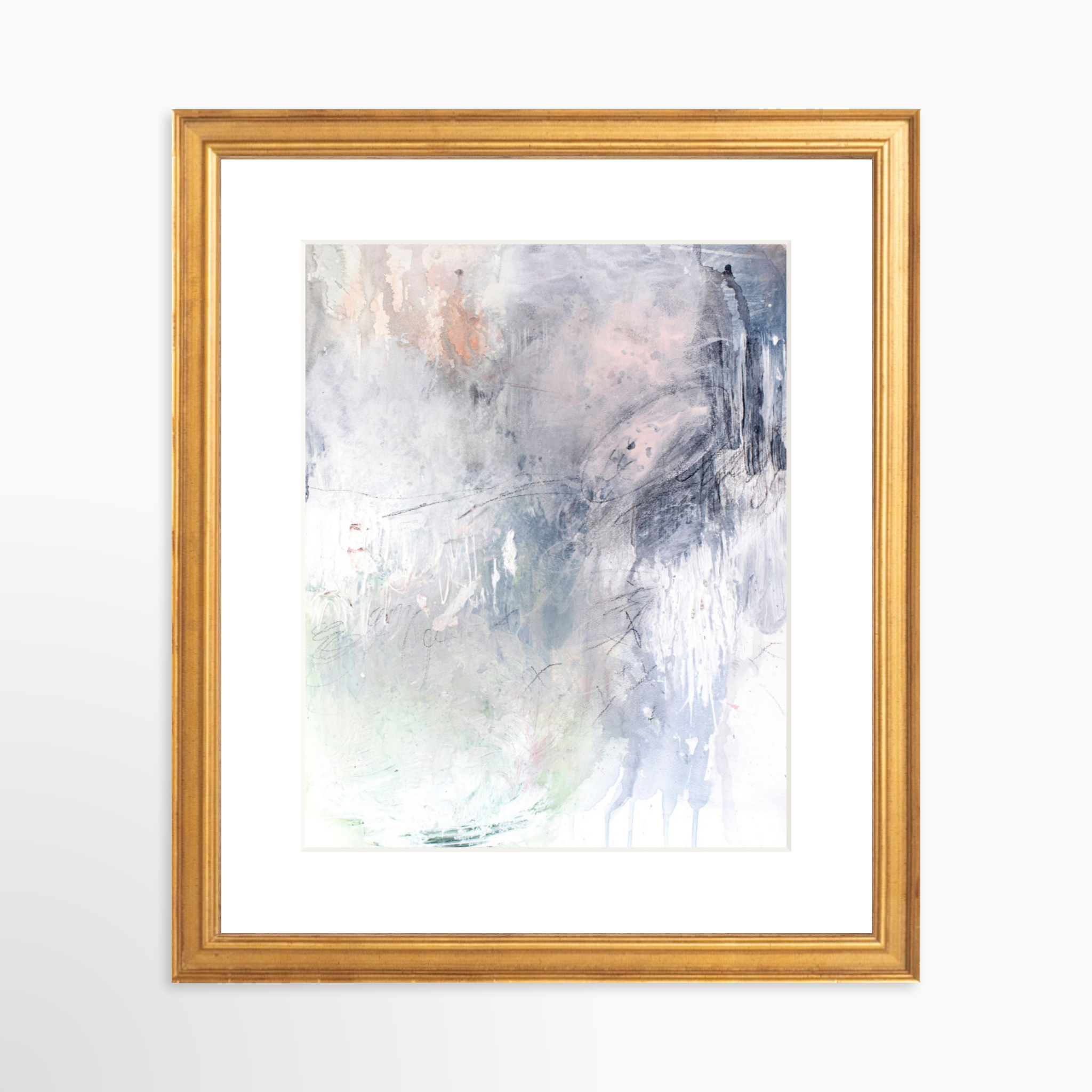 8x10 / Certificate Gold Frame + White Mat