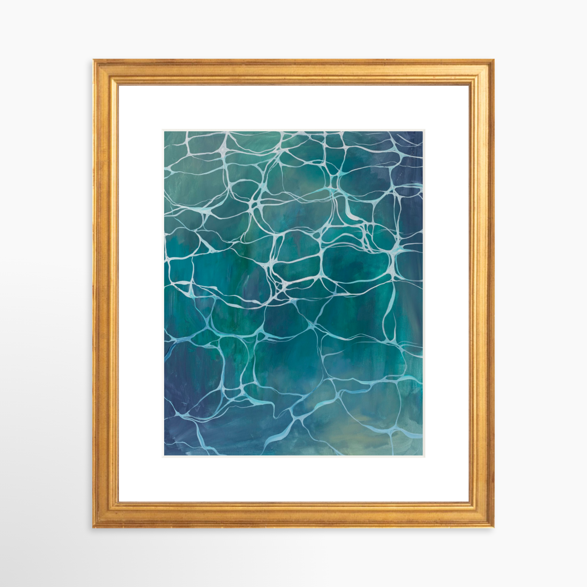 8x10 / Certificate Gold Frame + White Mat