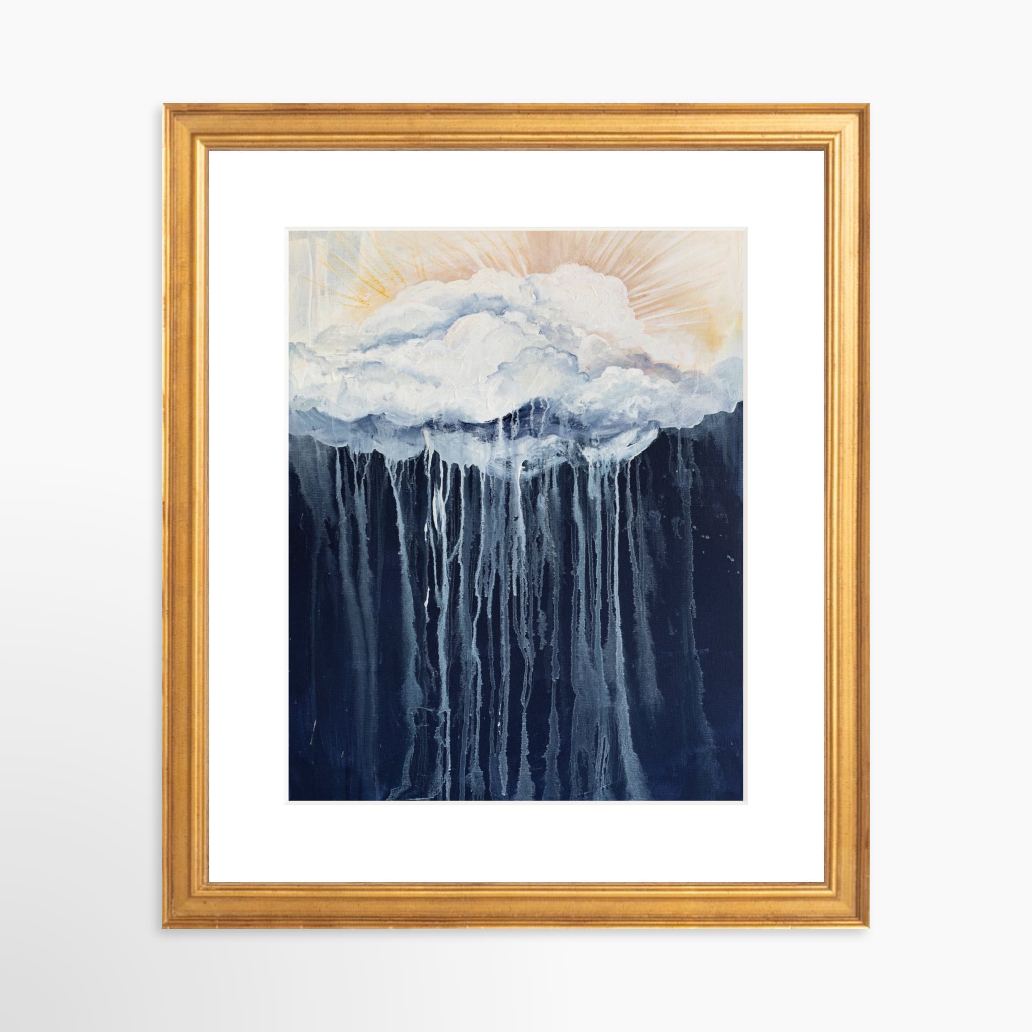 8x10 / Certificate Gold Frame + White Mat