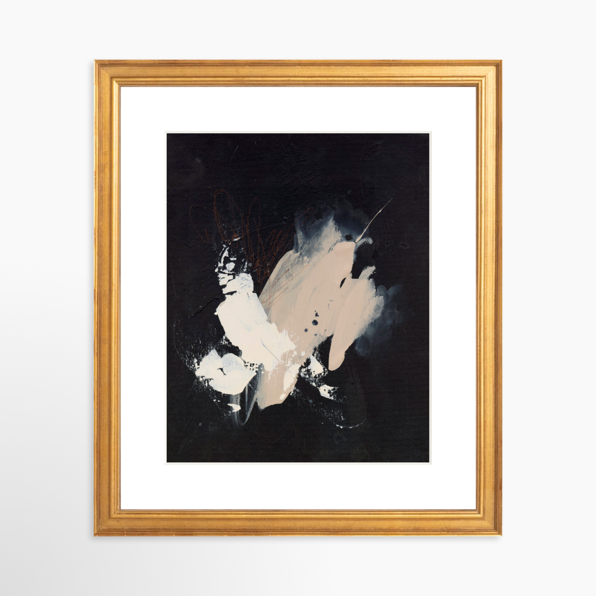 8x10 / Certificate Gold Frame + White Mat