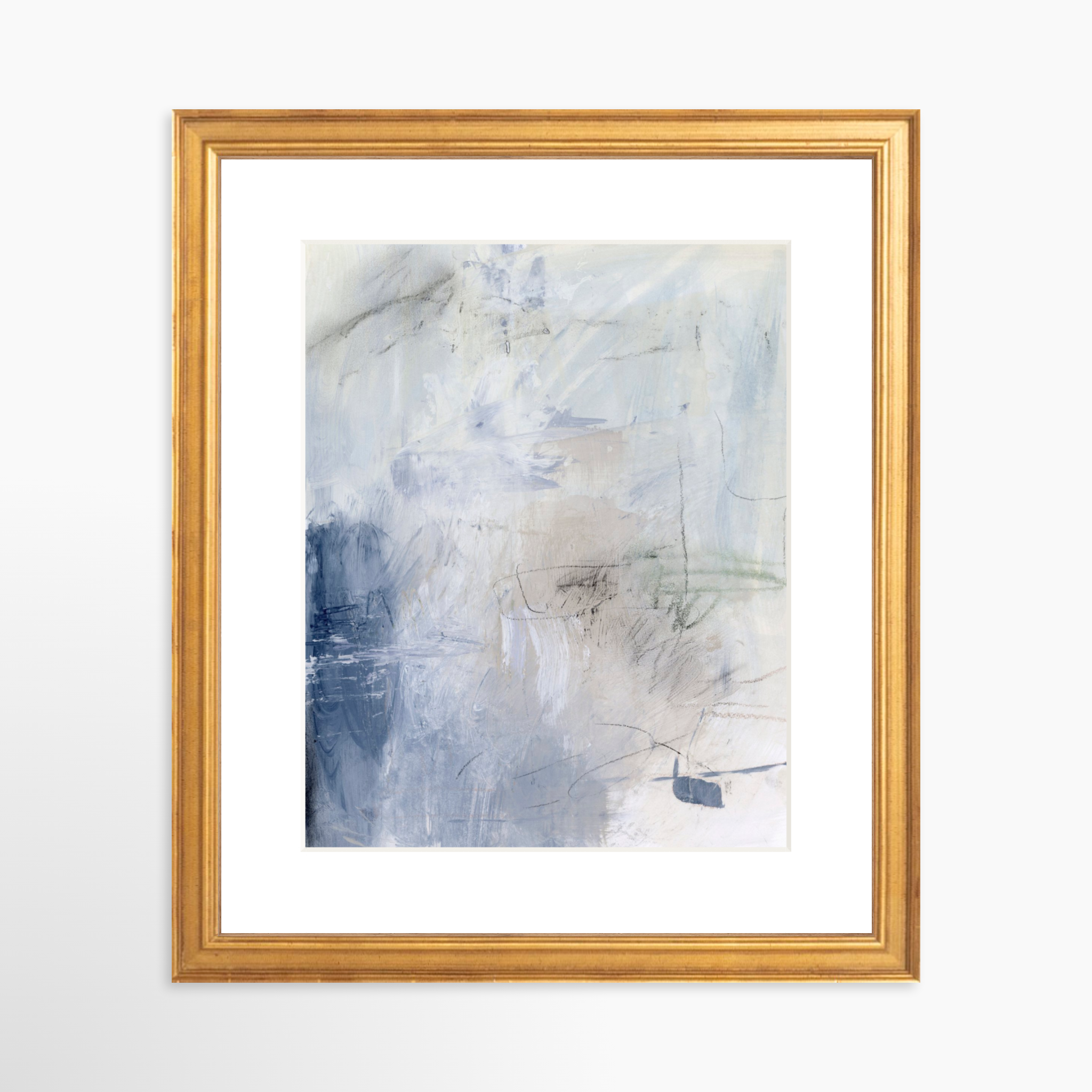 8x10 / Certificate Gold Frame + White Mat