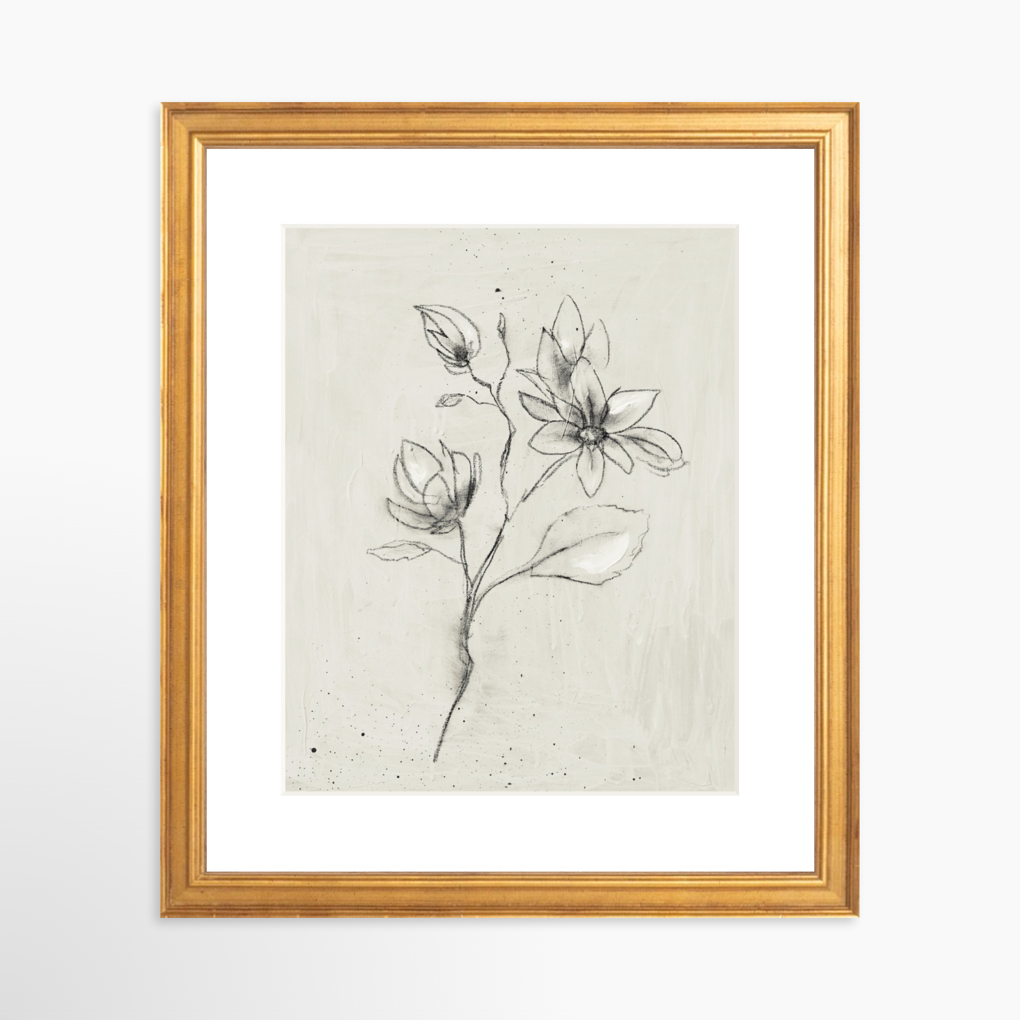 8x10 / Certificate Gold Frame + White Mat