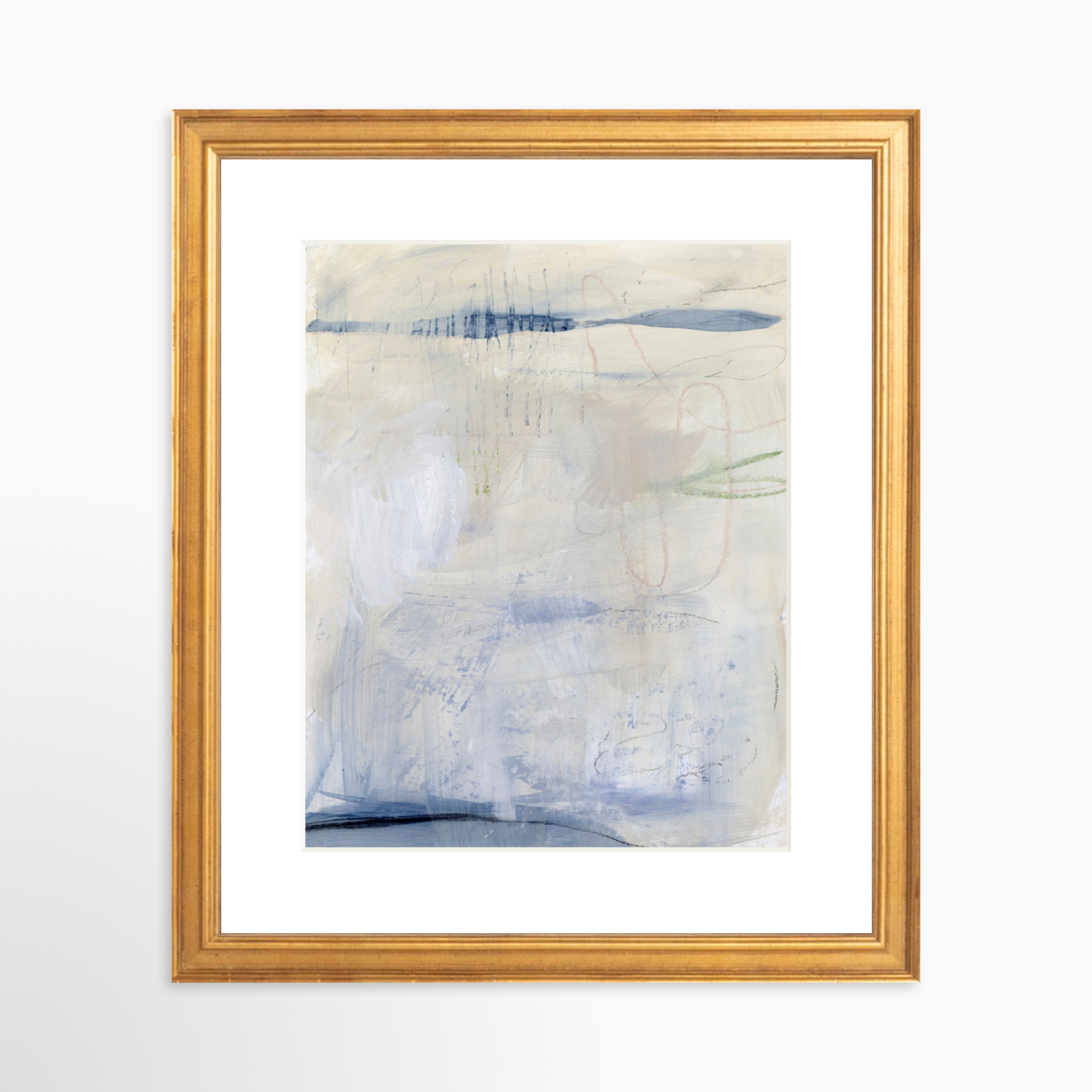 8x10 / Certificate Gold Frame + White Mat