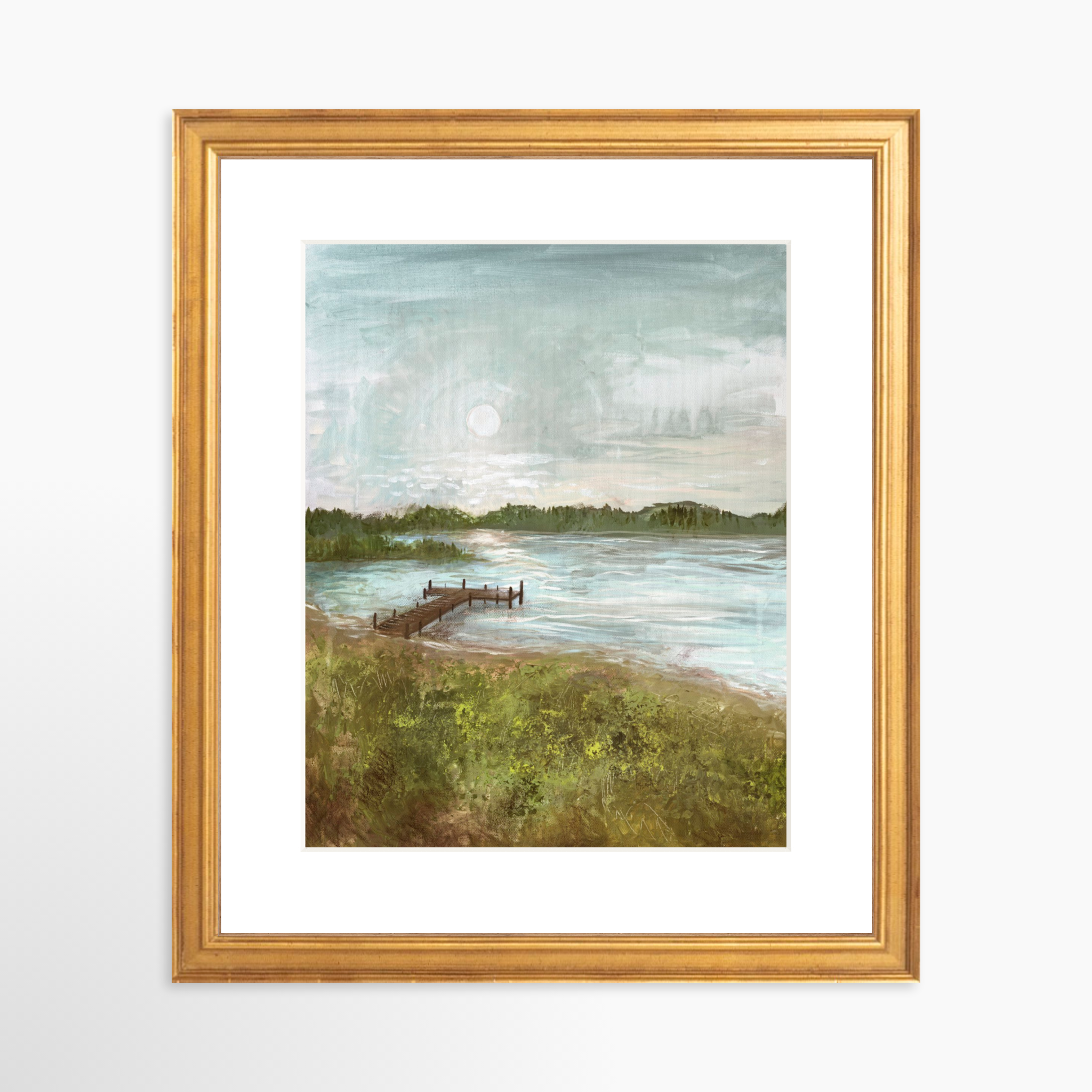 8x10 / Certificate Gold Frame + White Mat