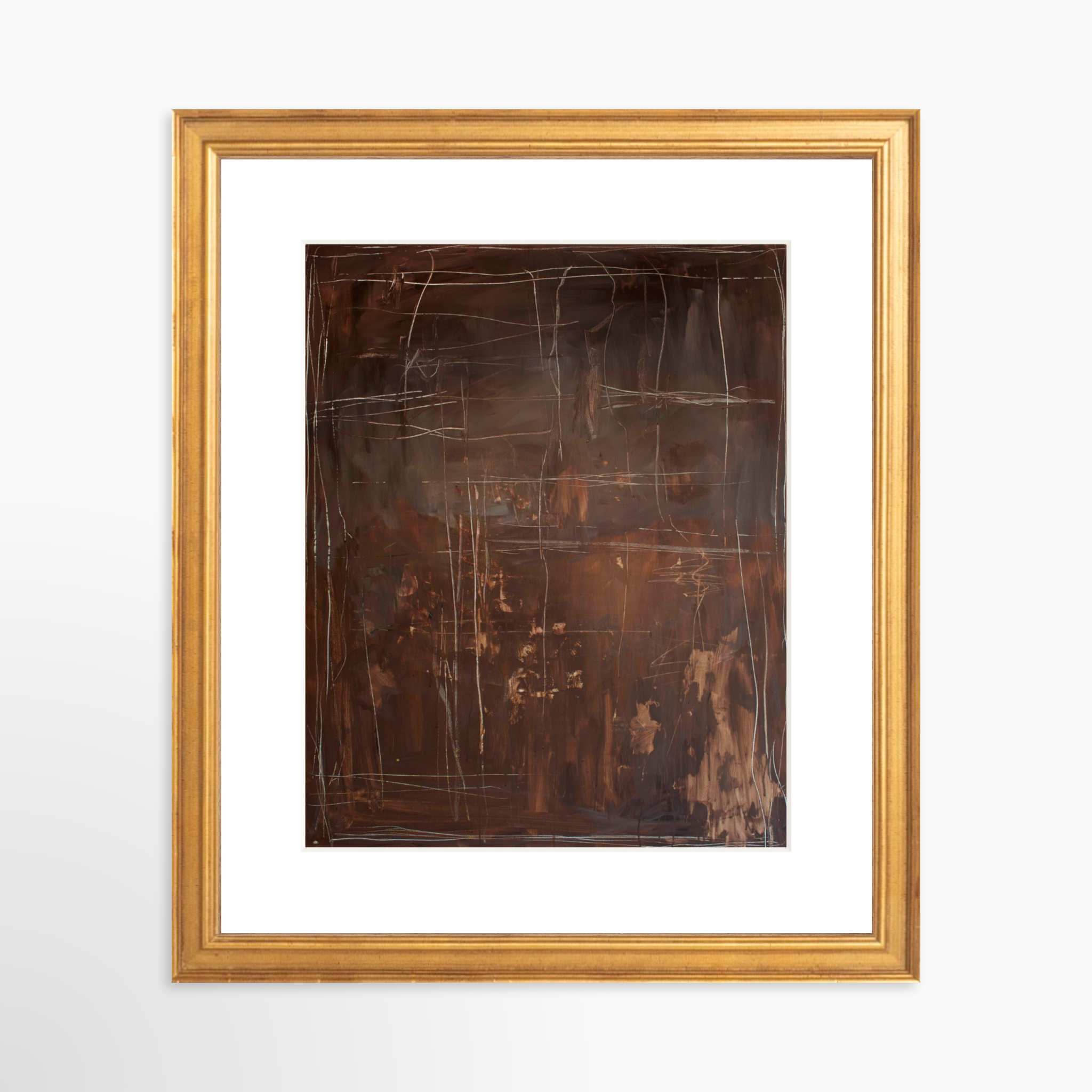 8x10 / Certificate Gold Frame + White Mat