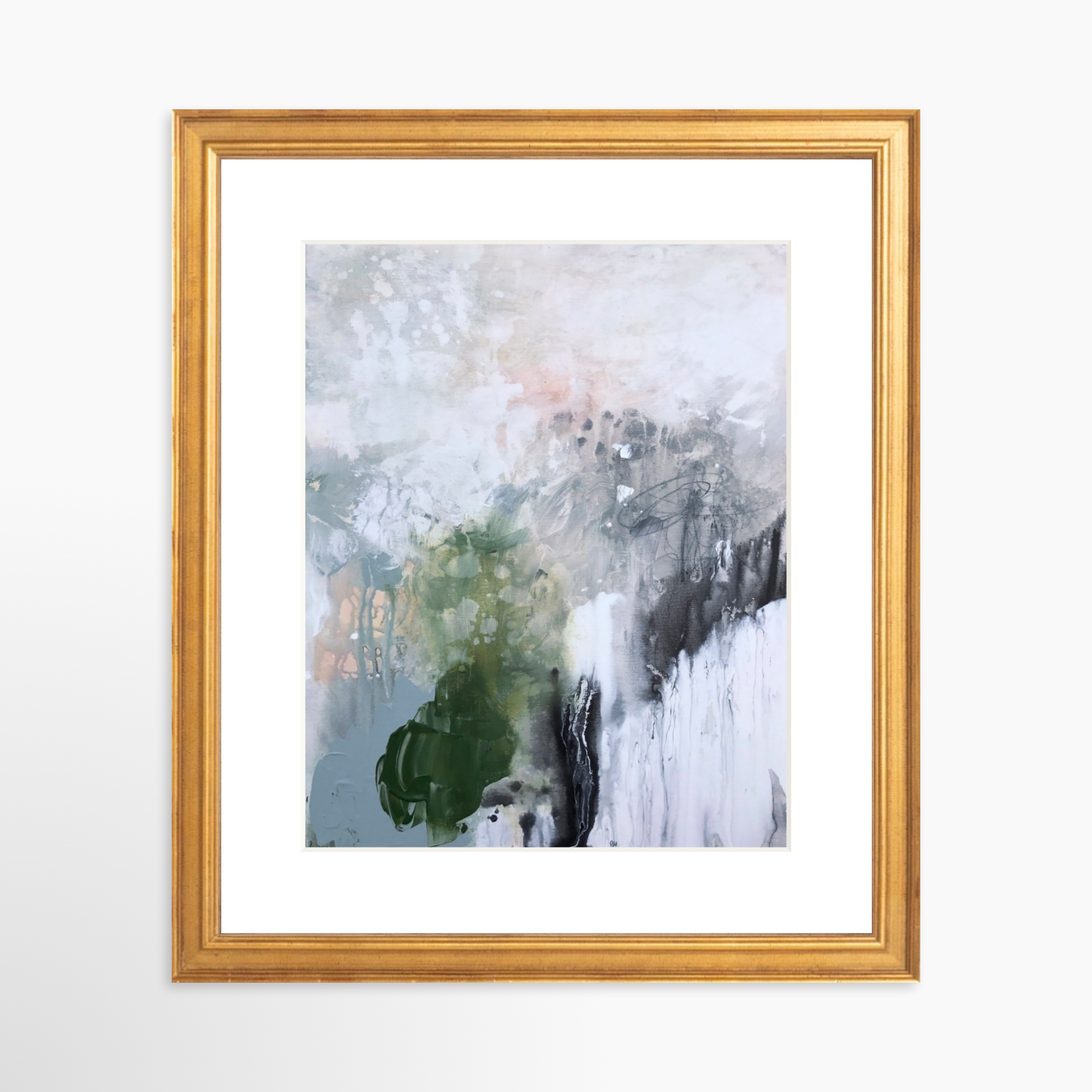 8x10 / Certificate Gold Frame + White Mat