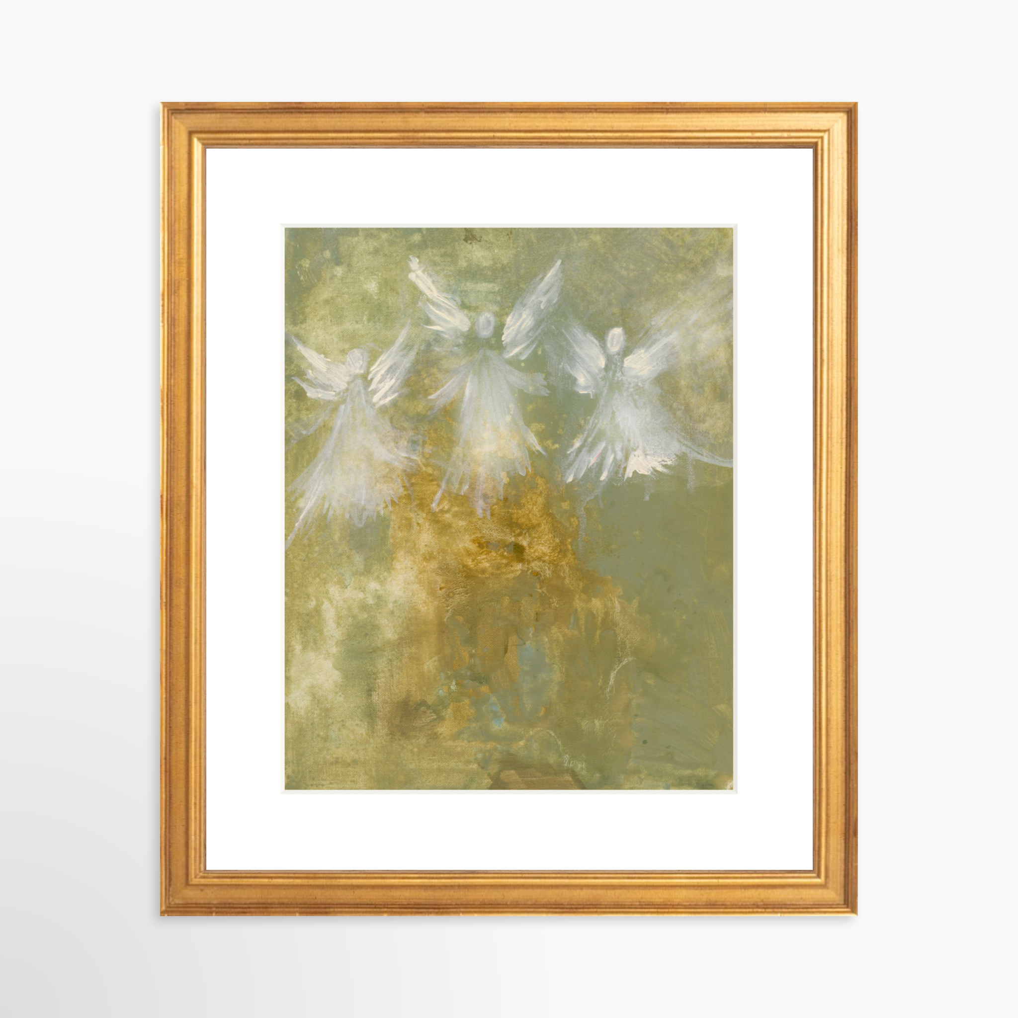 8x10 / Certificate Gold Frame + White Mat