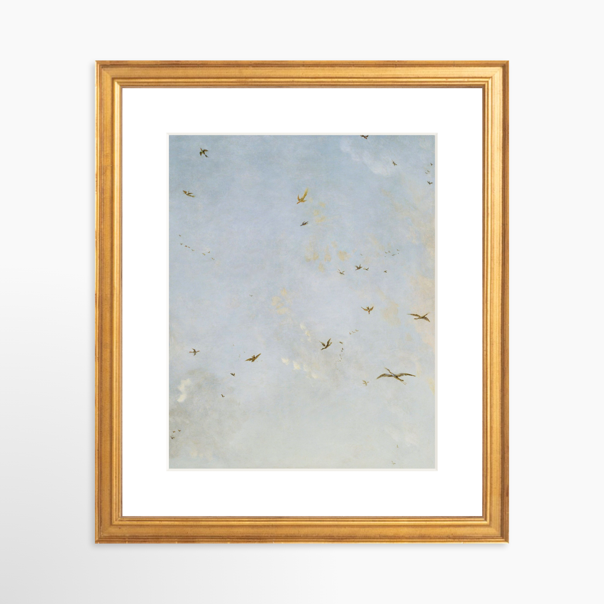 8x10 / Certificate Gold Frame + White Mat