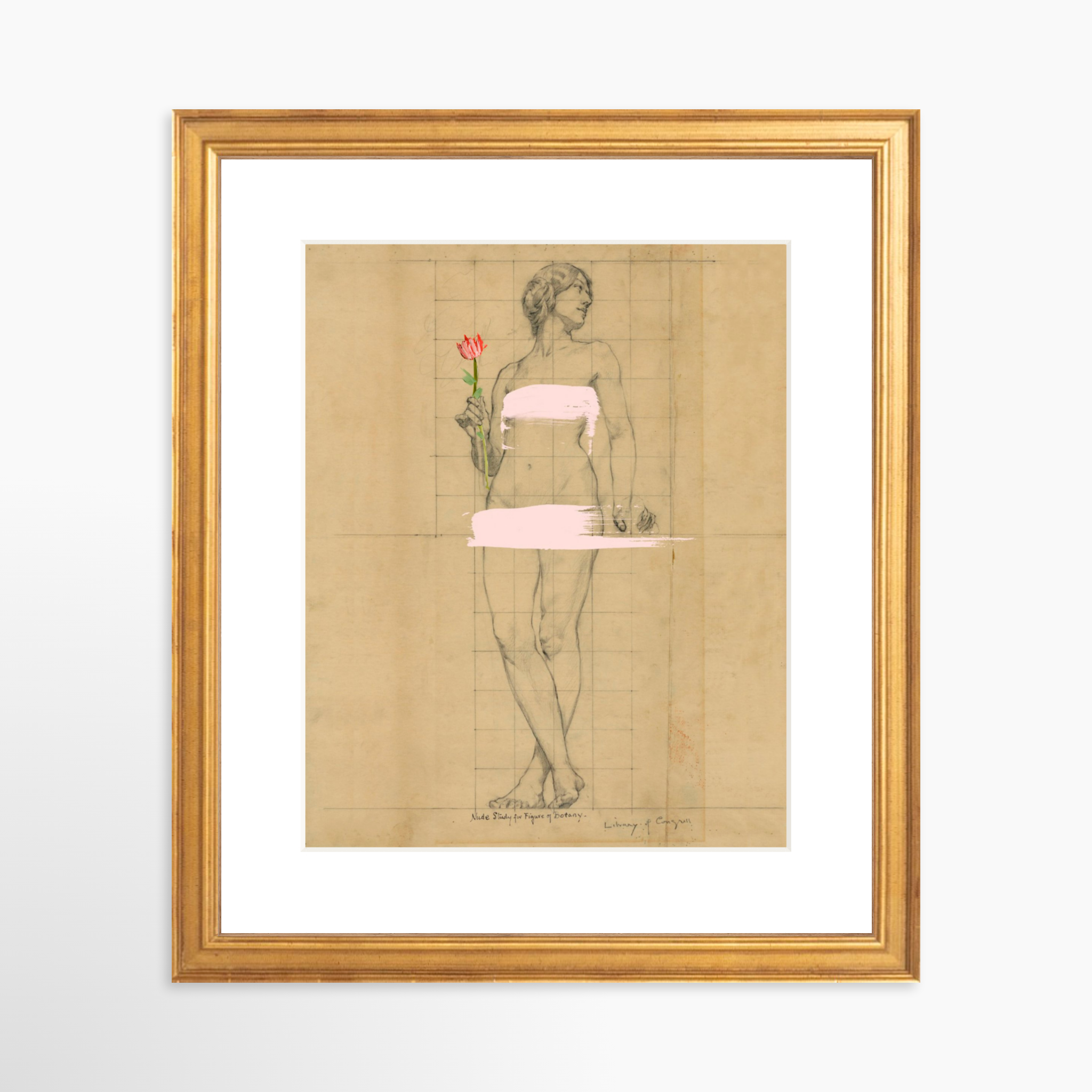 8x10 / Certificate Gold Frame + White Mat