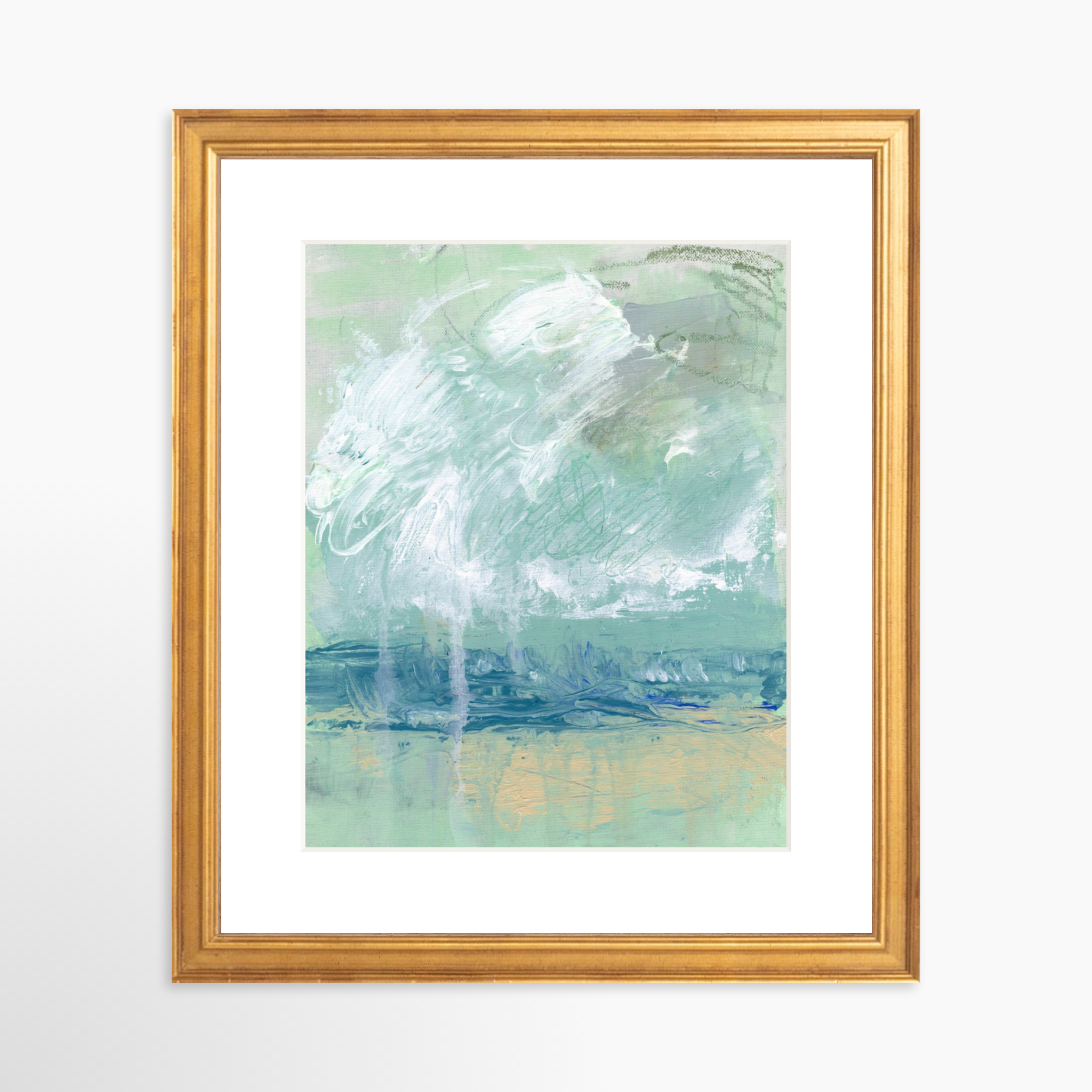 8x10 / Certificate Gold Frame + White Mat