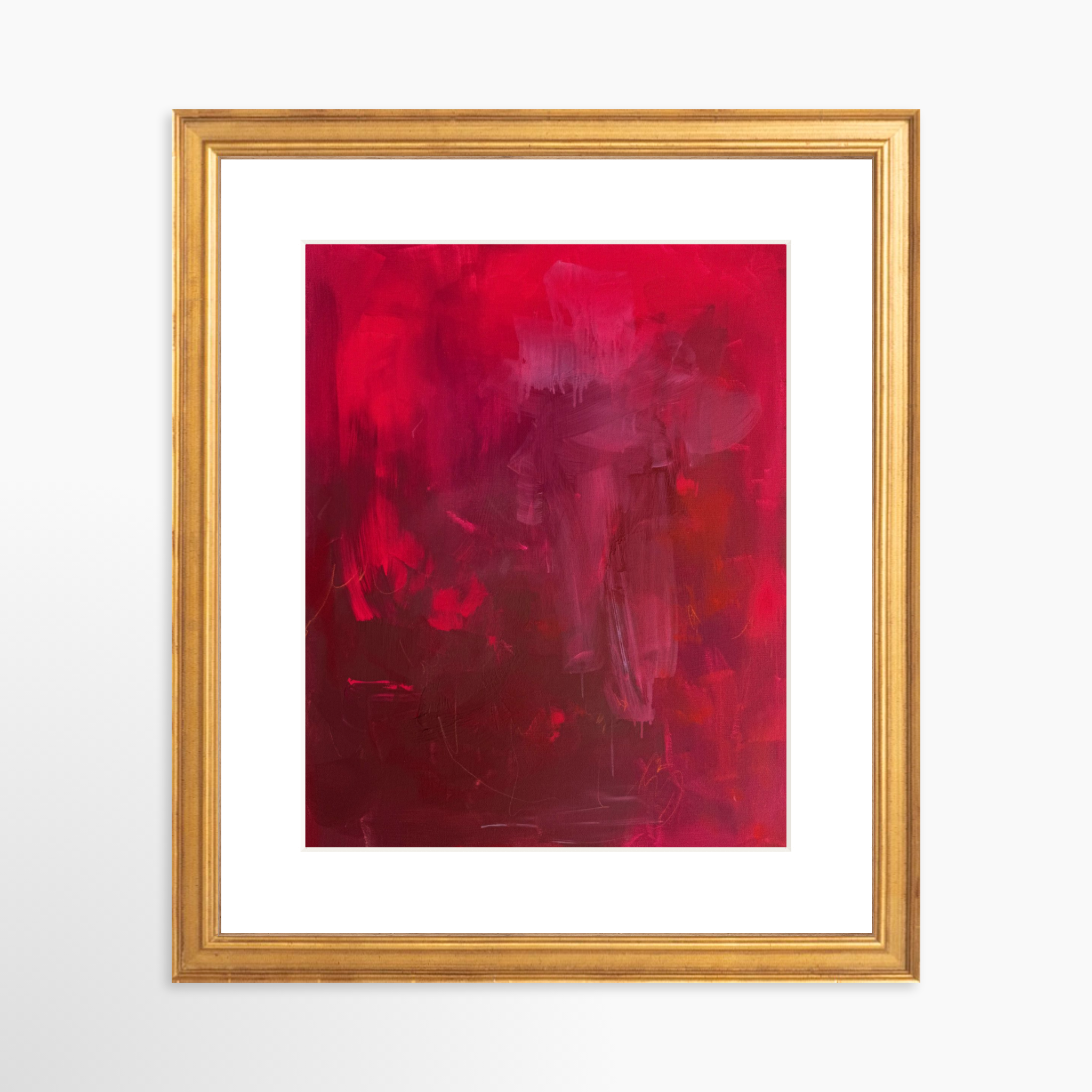 8x10 / Certificate Gold Frame + White Mat