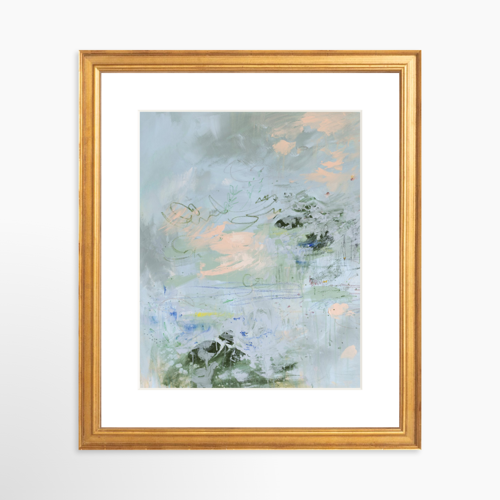 8x10 / Certificate Gold Frame + White Mat