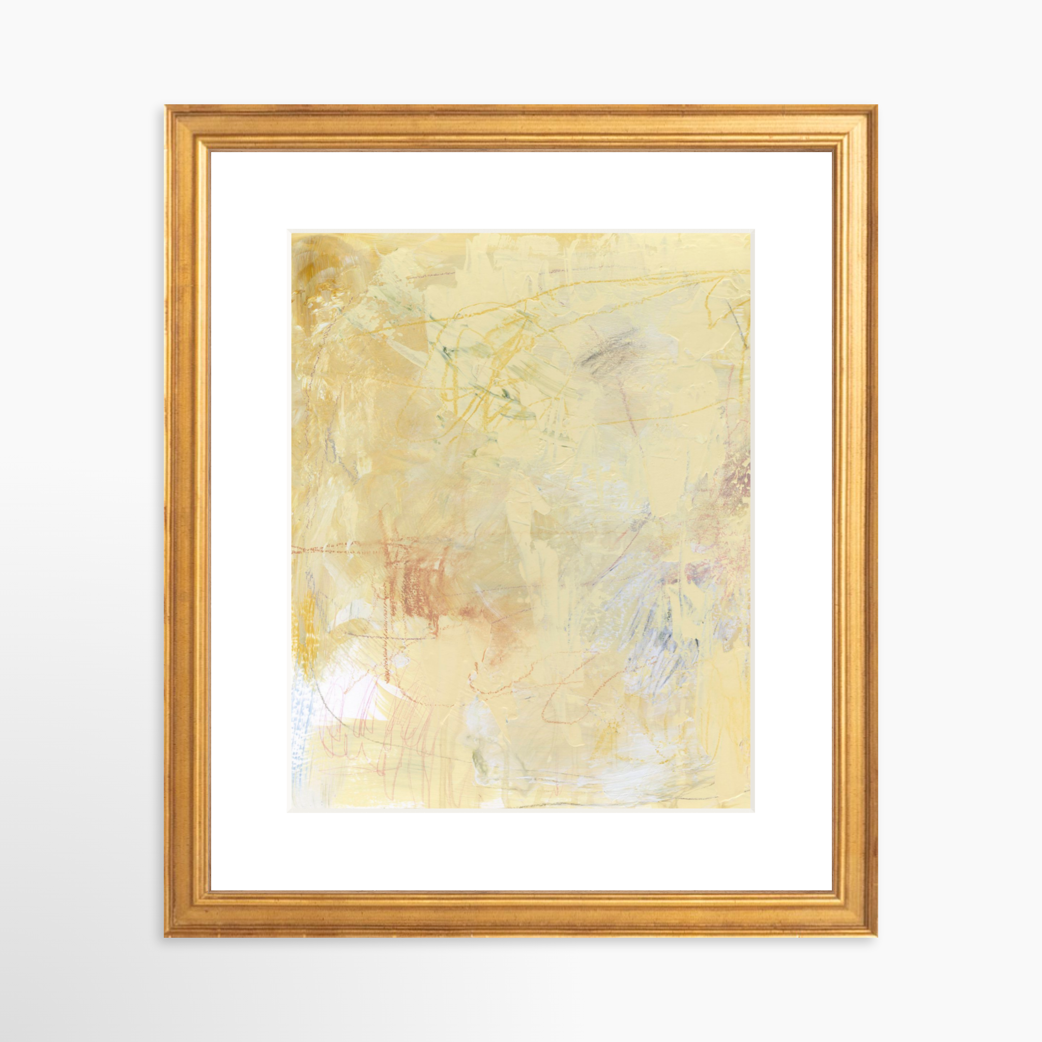 8x10 / Certificate Gold Frame + White Mat