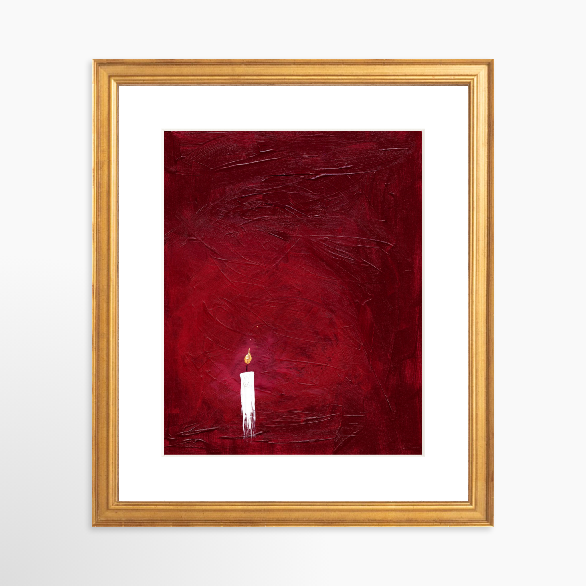 8x10 / Certificate Gold Frame + White Mat