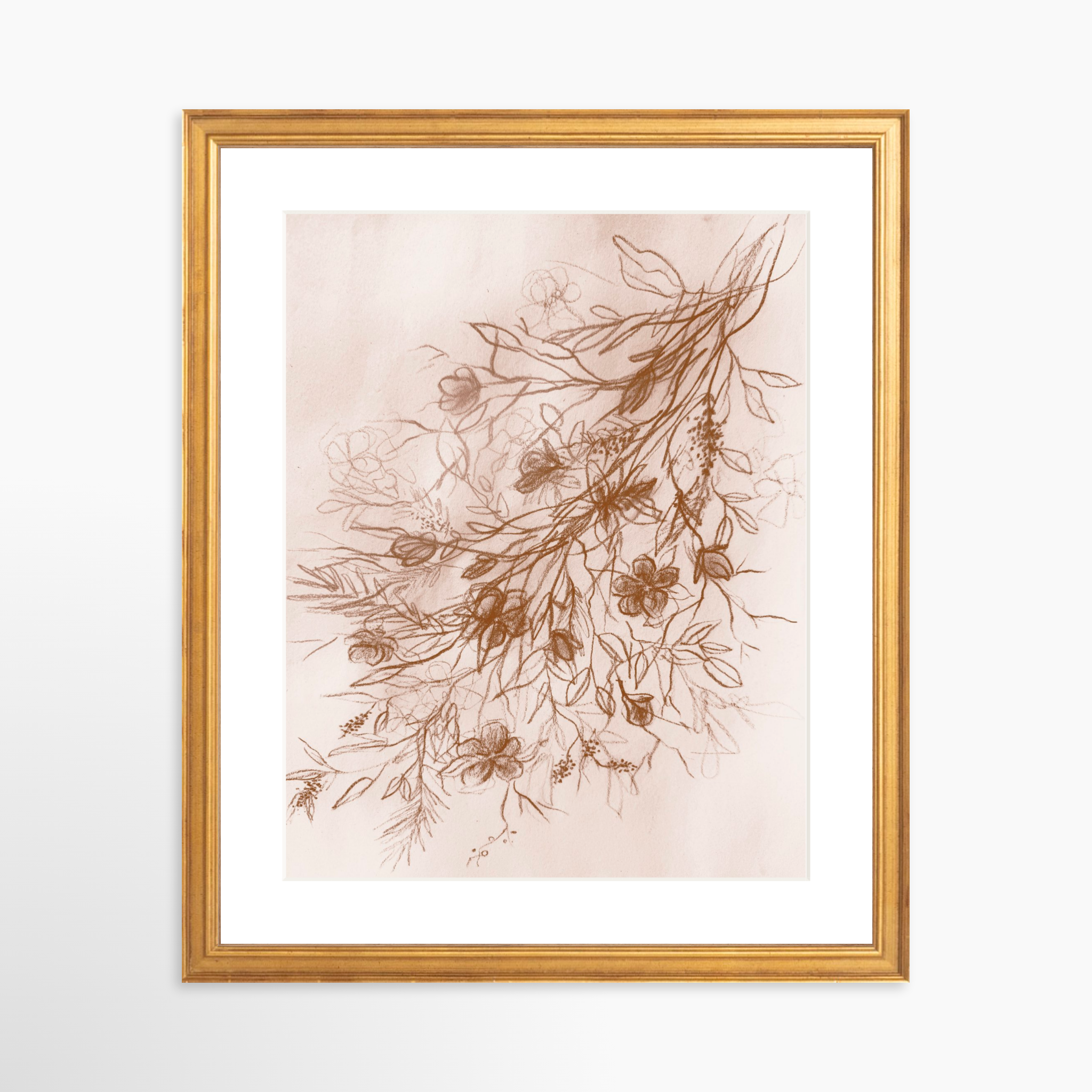 11x14 / Certificate Gold Frame + White Mat