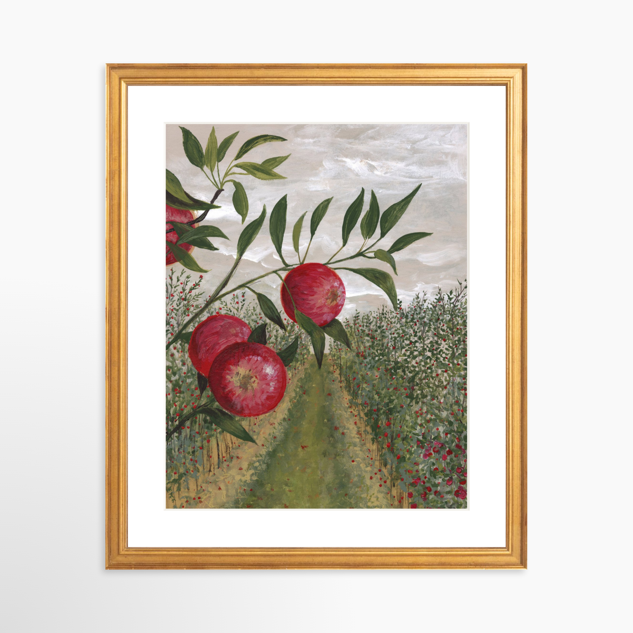 11x14 / Certificate Gold Frame + White Mat