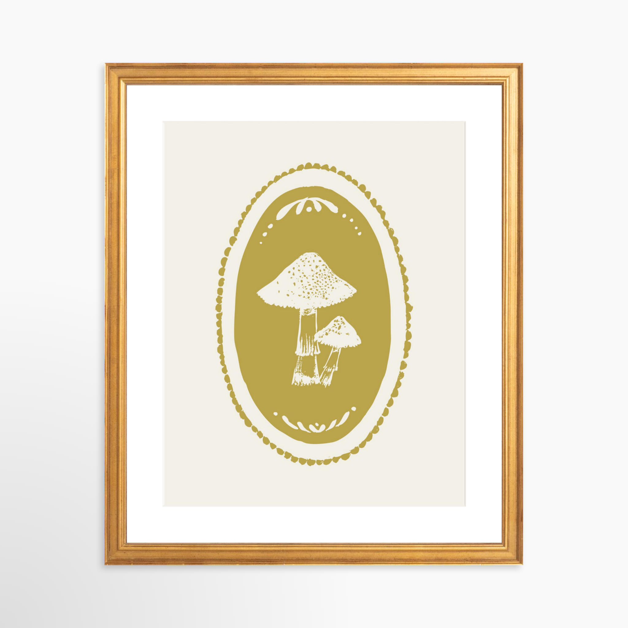 11x14 / Certificate Gold Frame + White Mat