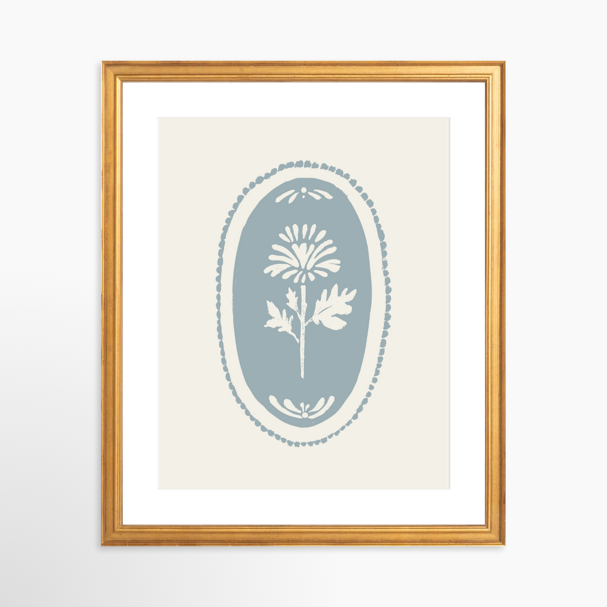 11x14 / Certificate Gold Frame + White Mat