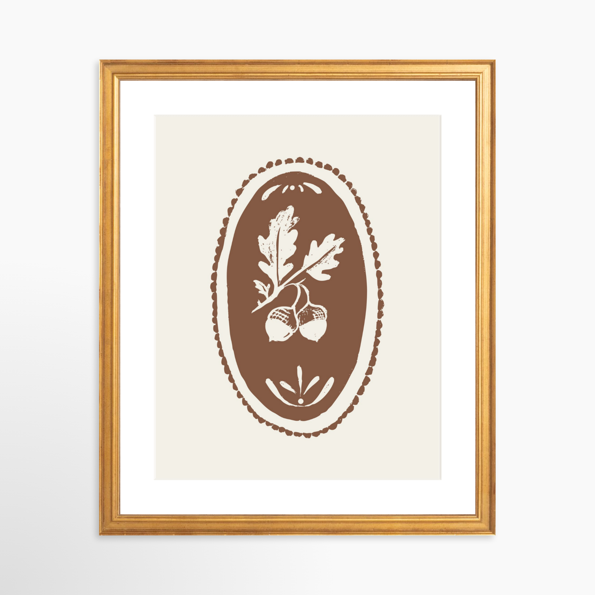 11x14 / Certificate Gold Frame + White Mat