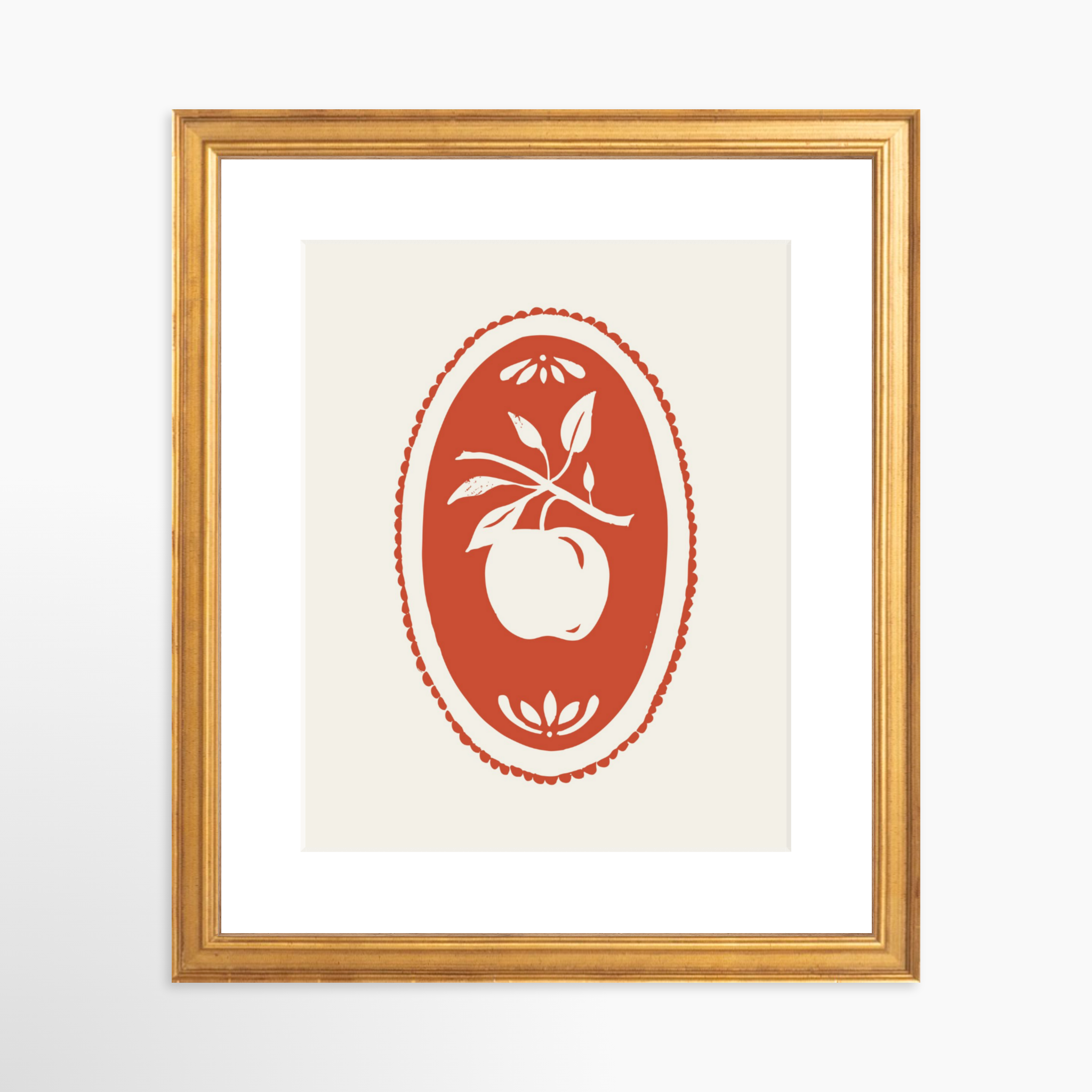 8x10 / Certificate Gold Frame + White Mat