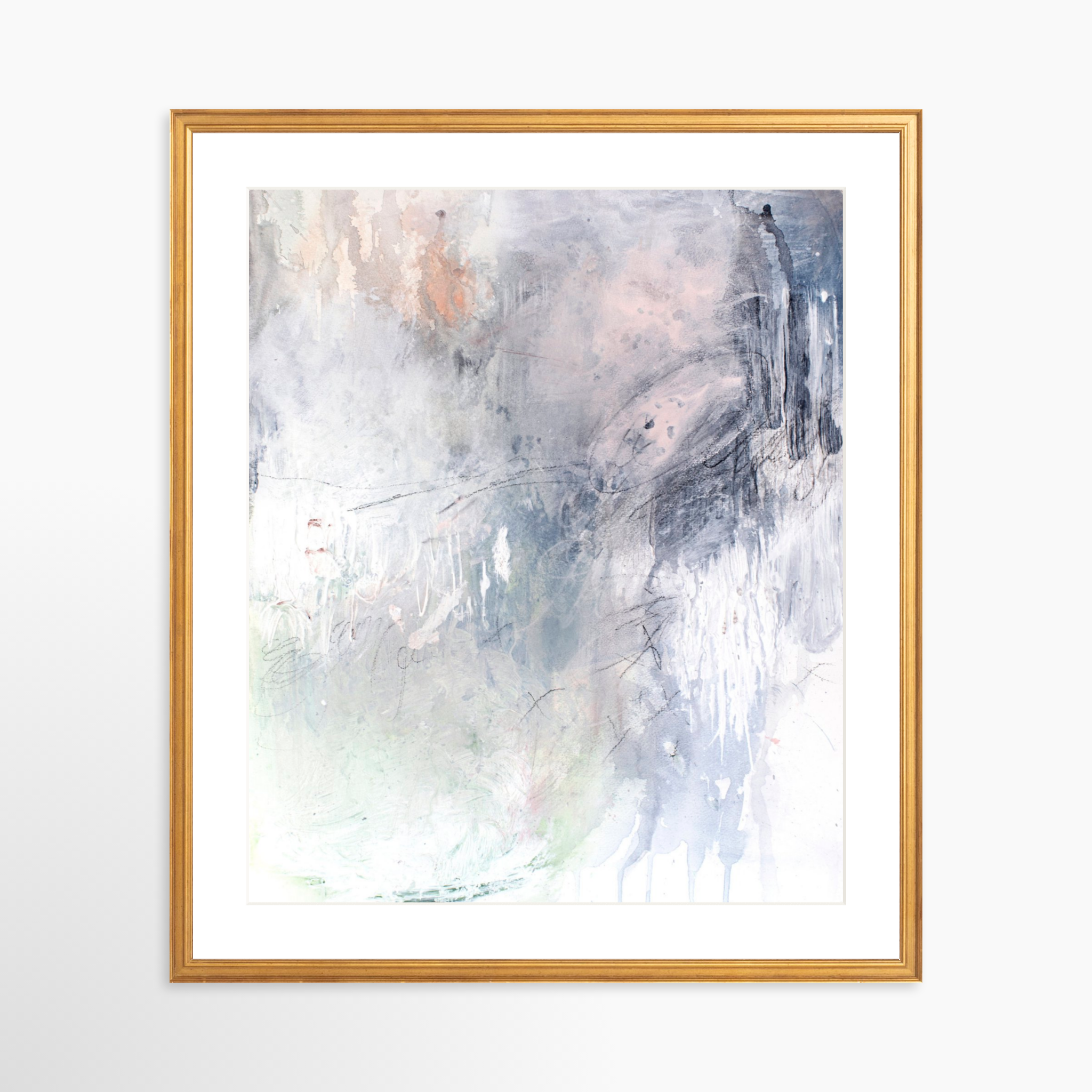 20x25 / Certificate Gold Frame + White Mat