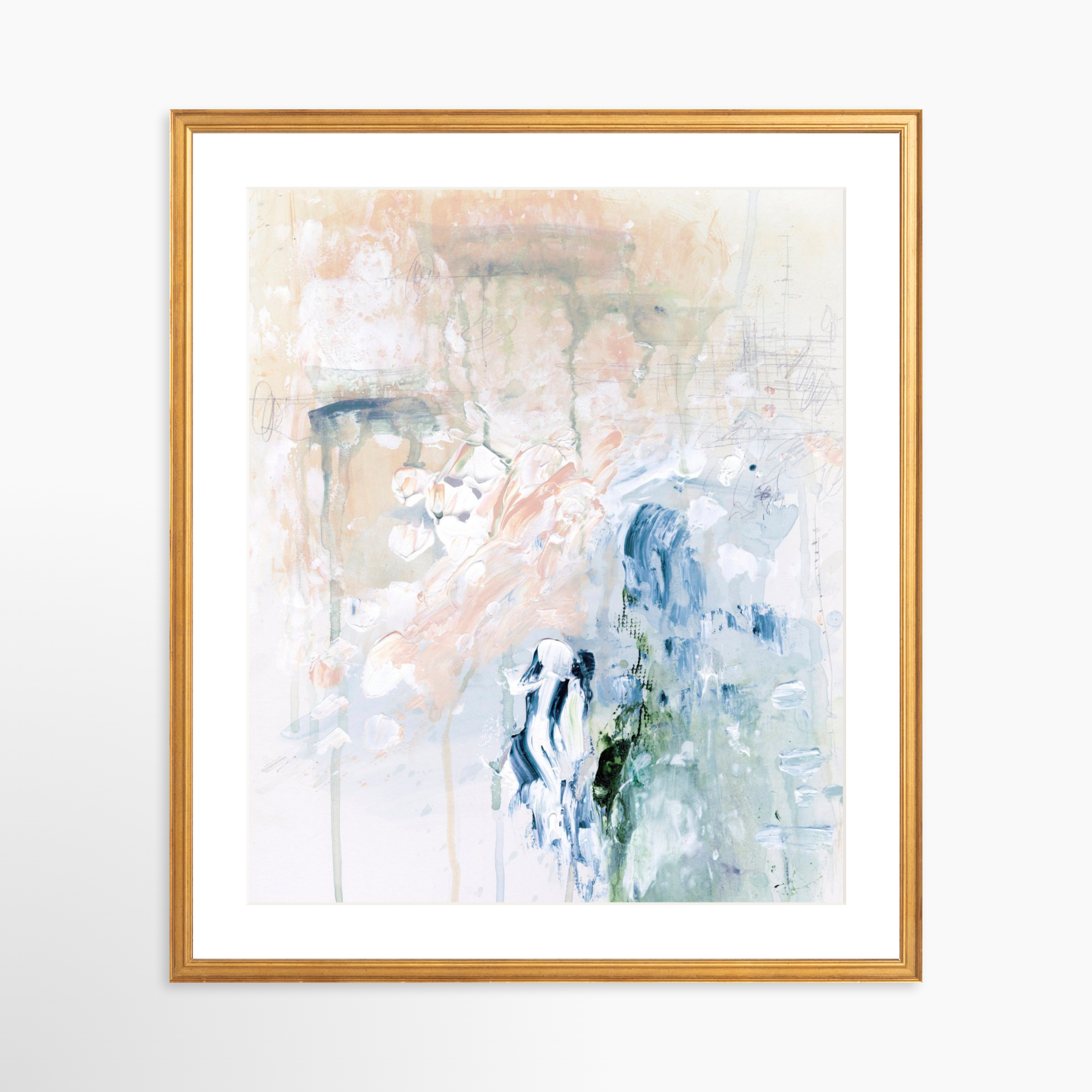 20x25 / Certificate Gold Frame + White Mat