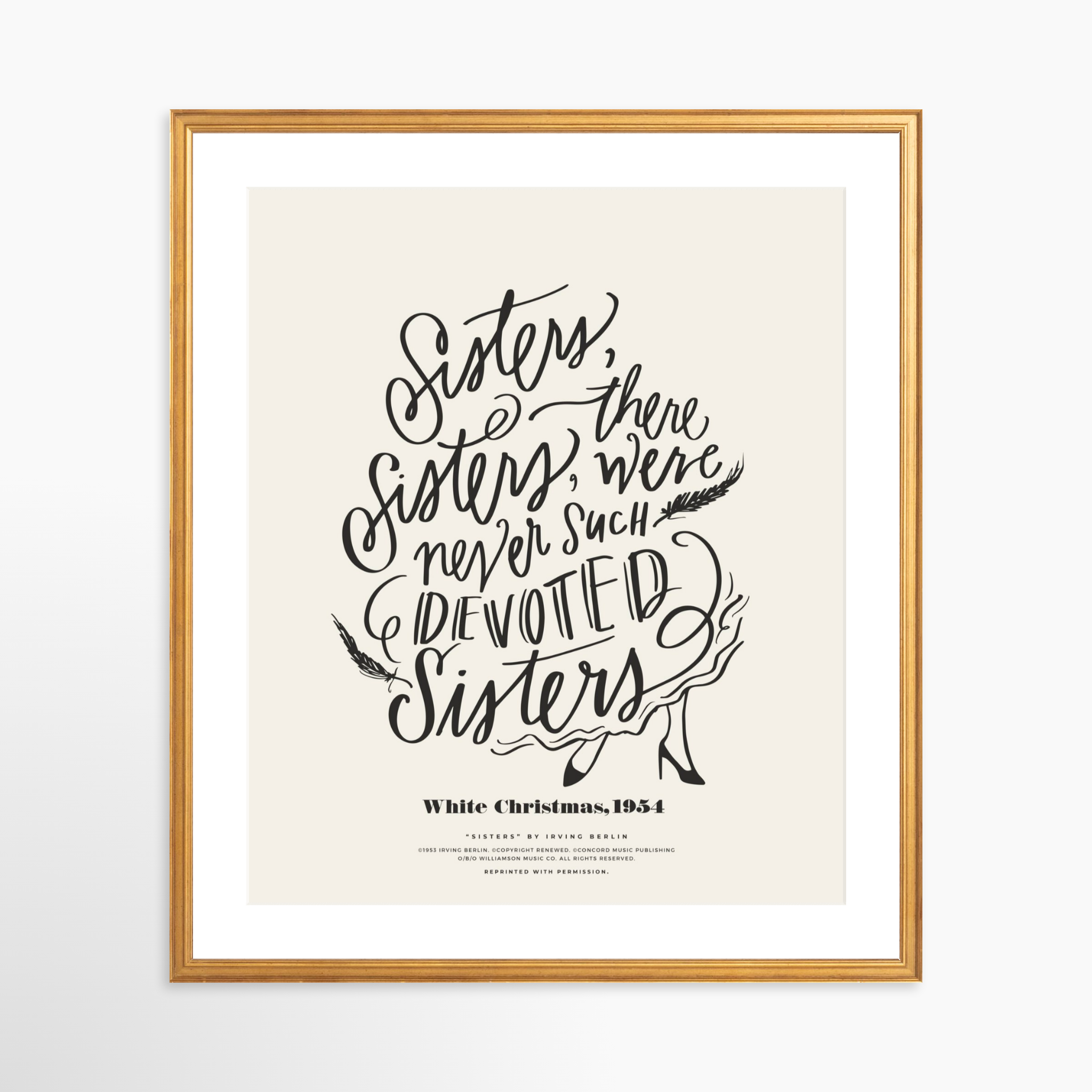 20x25 / Certificate Gold Frame + White Mat