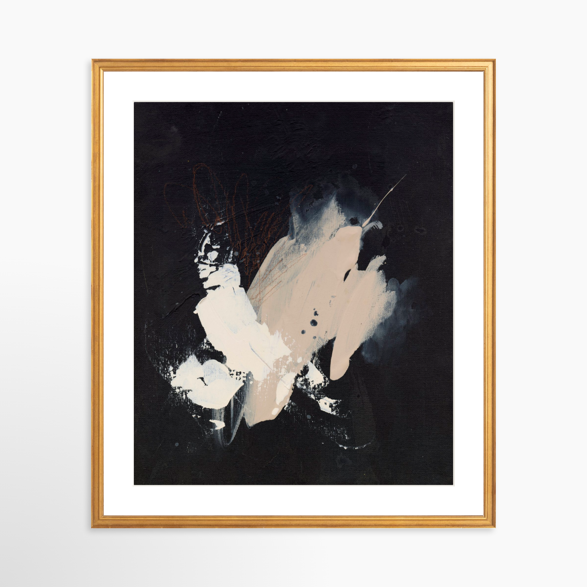 20x25 / Certificate Gold Frame + White Mat