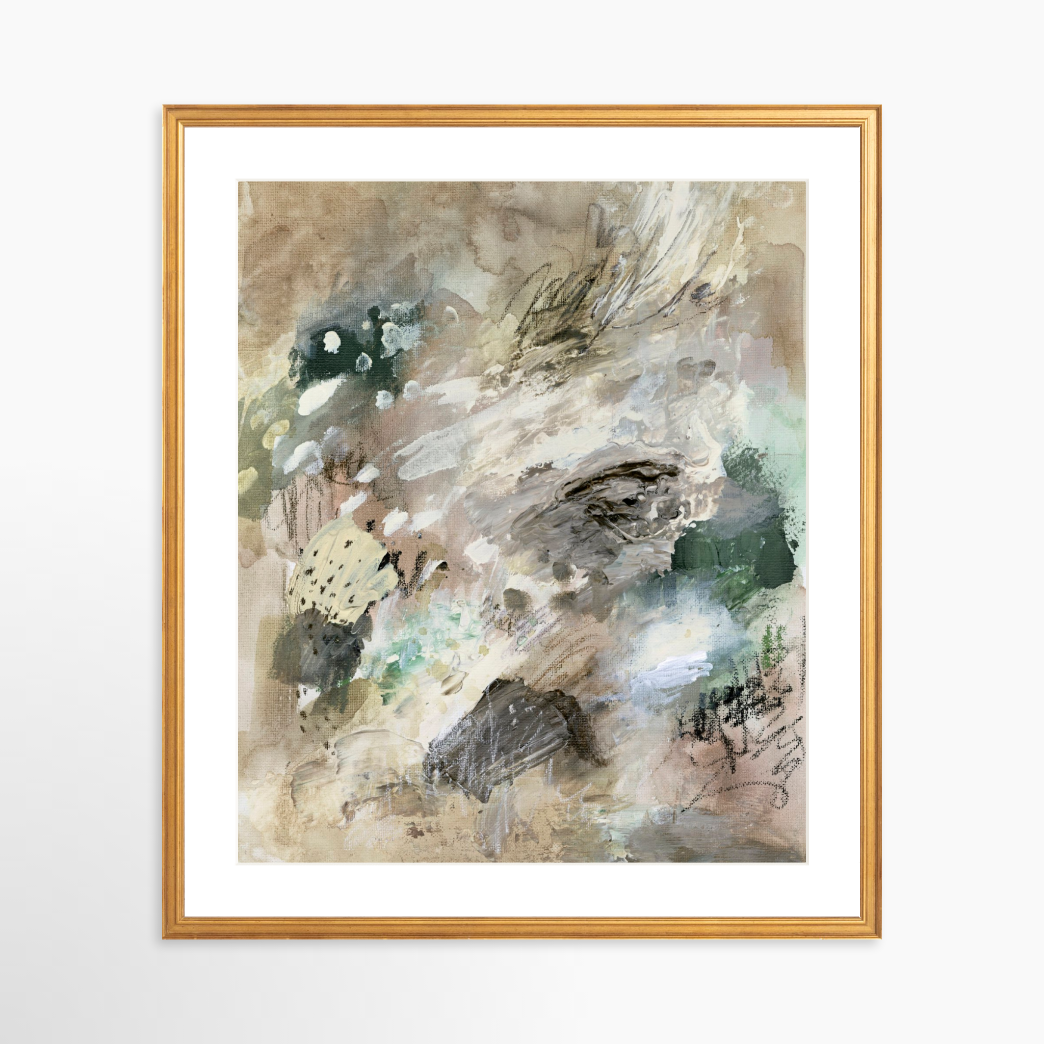 20x25 / Certificate Gold Frame + White Mat