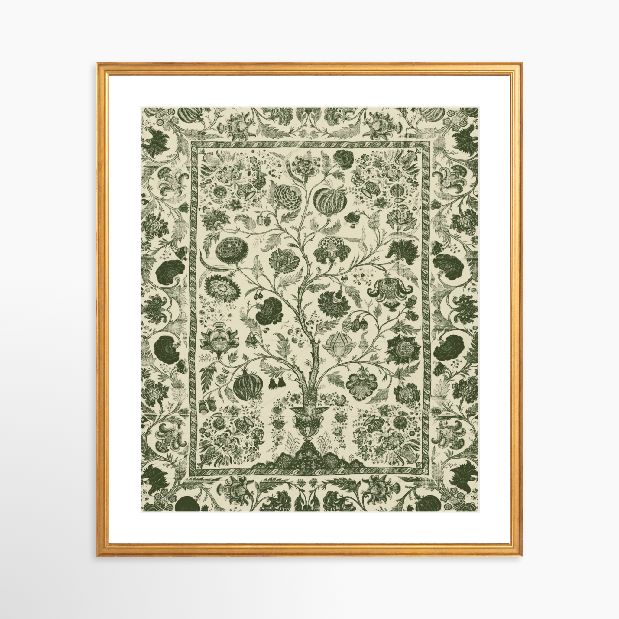 20x25 / Certificate Gold Frame + White Mat