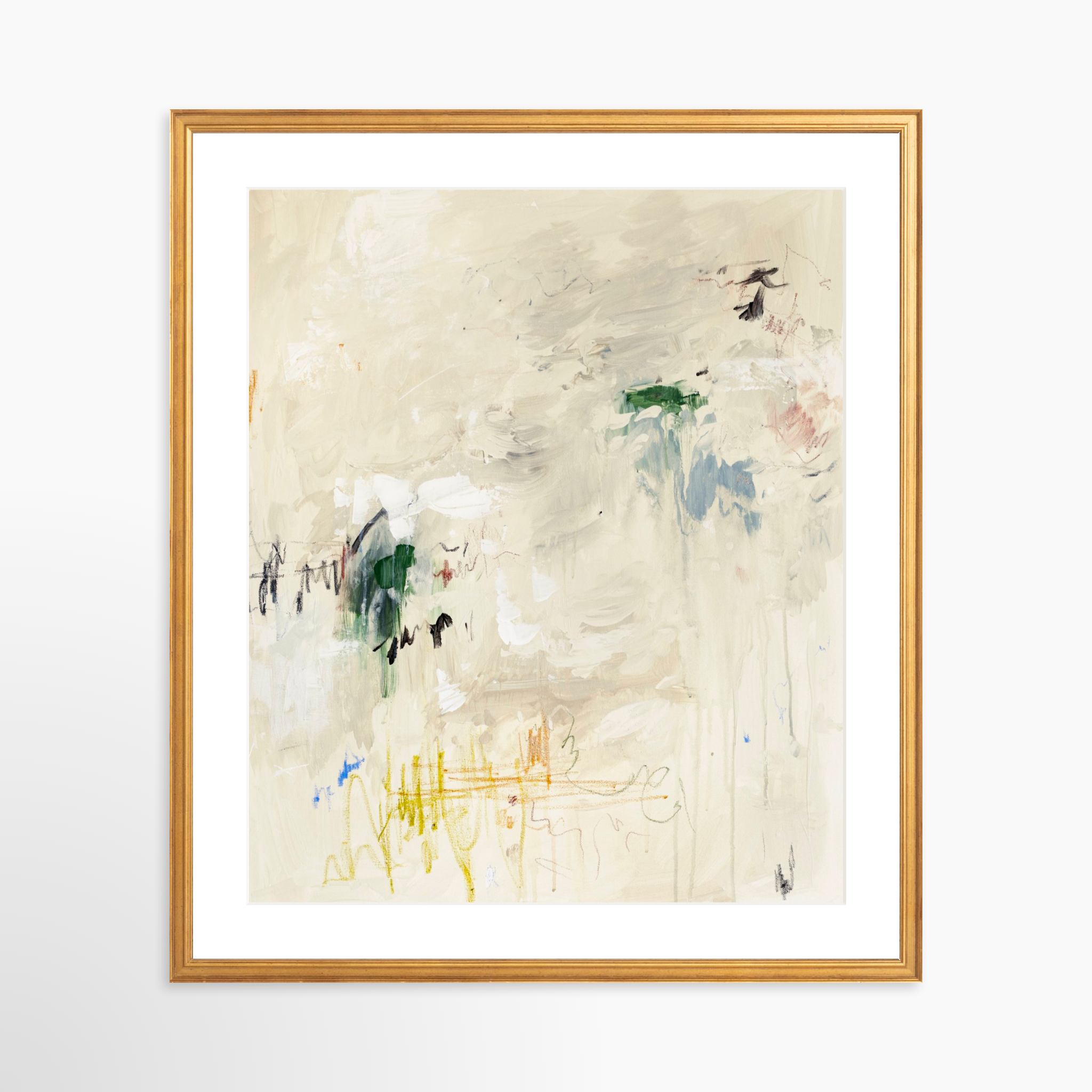 20x25 / Certificate Gold Frame + White Mat