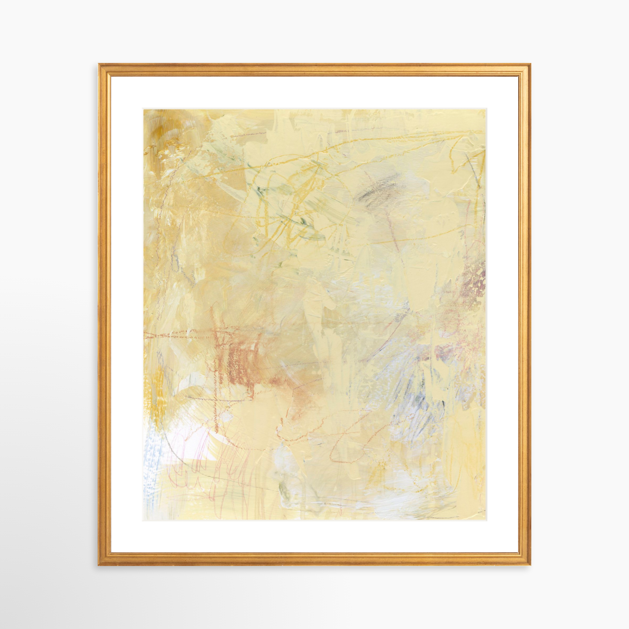 20x25 / Certificate Gold Frame + White Mat