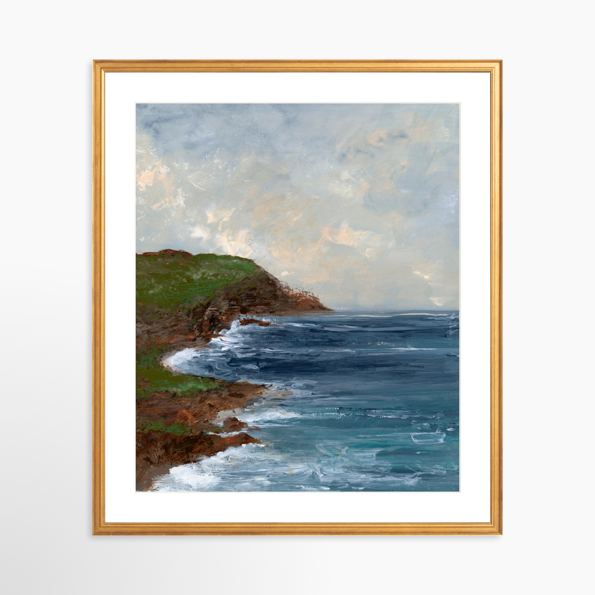 20x25 / Certificate Gold Frame + White Mat