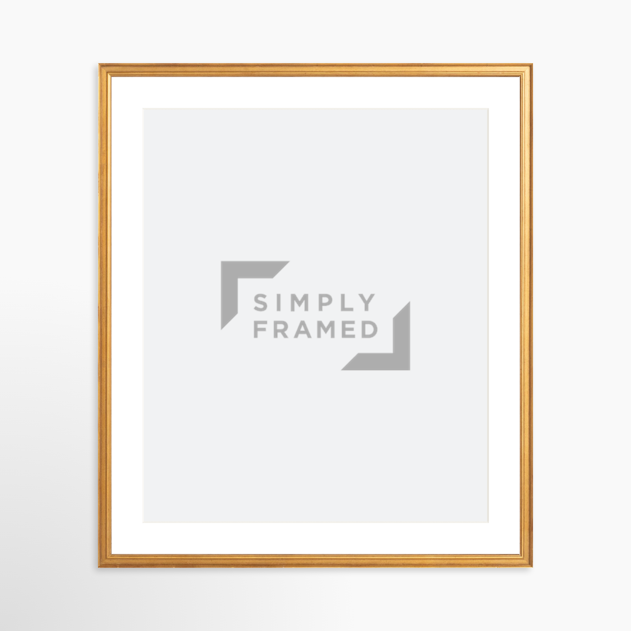 20x25 / Certificate Gold Frame + White Mat
