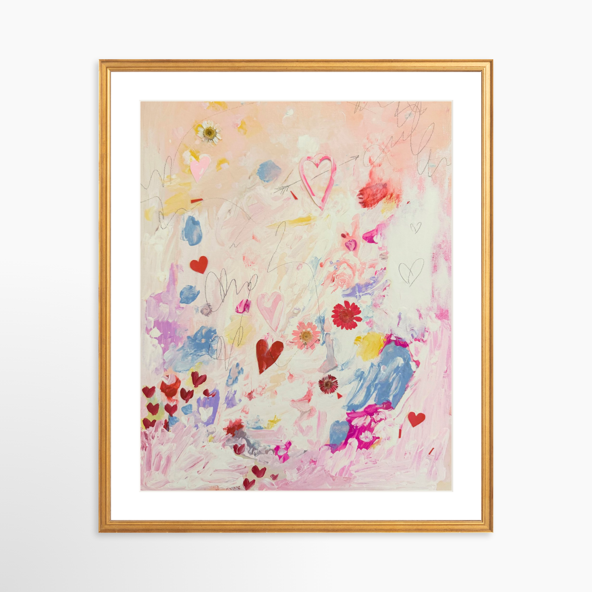 20x25 / Certificate Gold Frame + White Mat