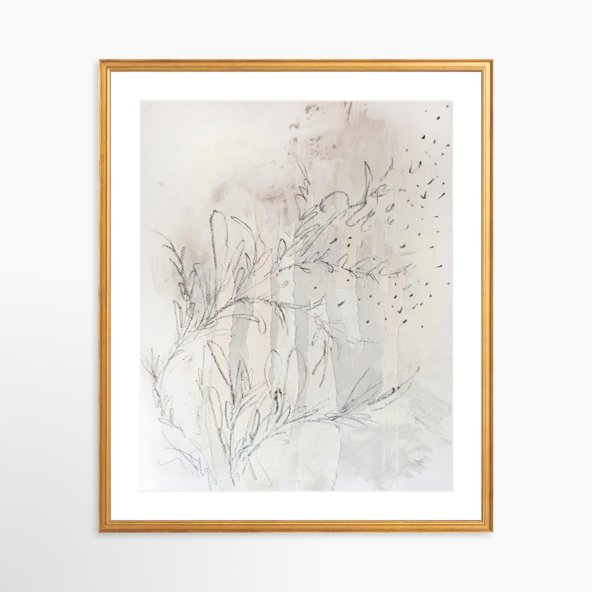 20x25 / Certificate Gold Frame + White Mat