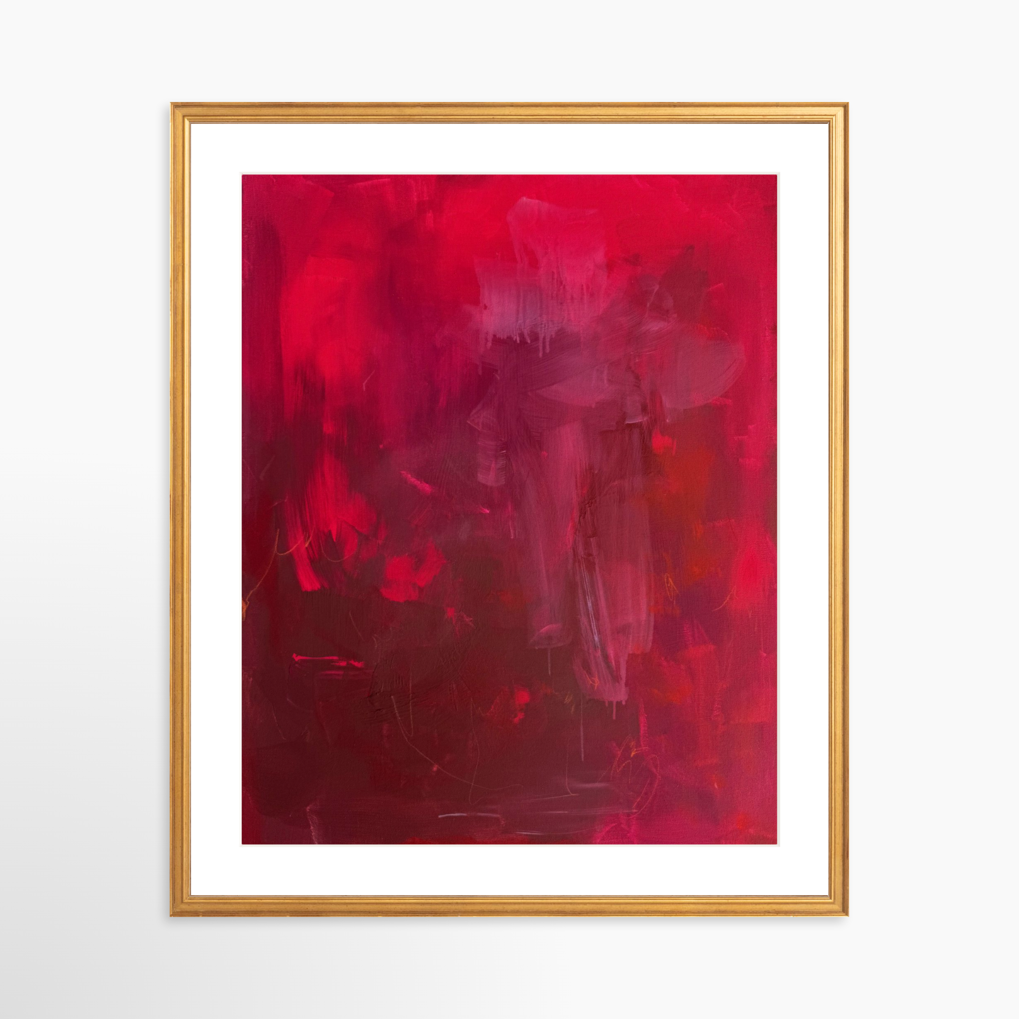 20x25 / Certificate Gold Frame + White Mat