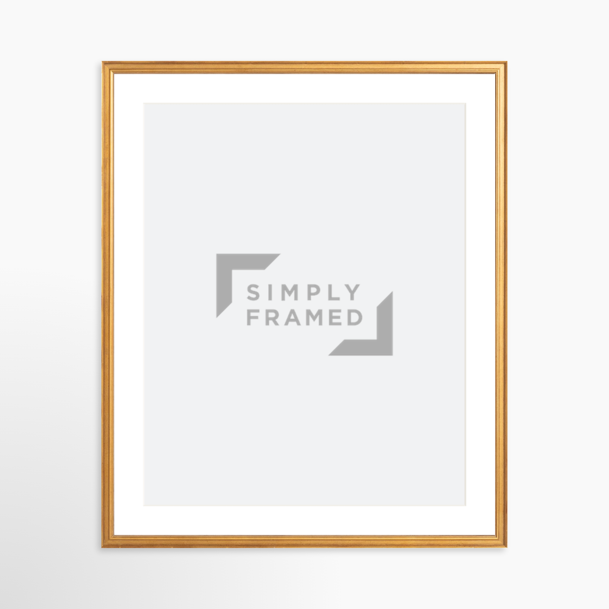 20x25 / Certificate Gold Frame + White Mat