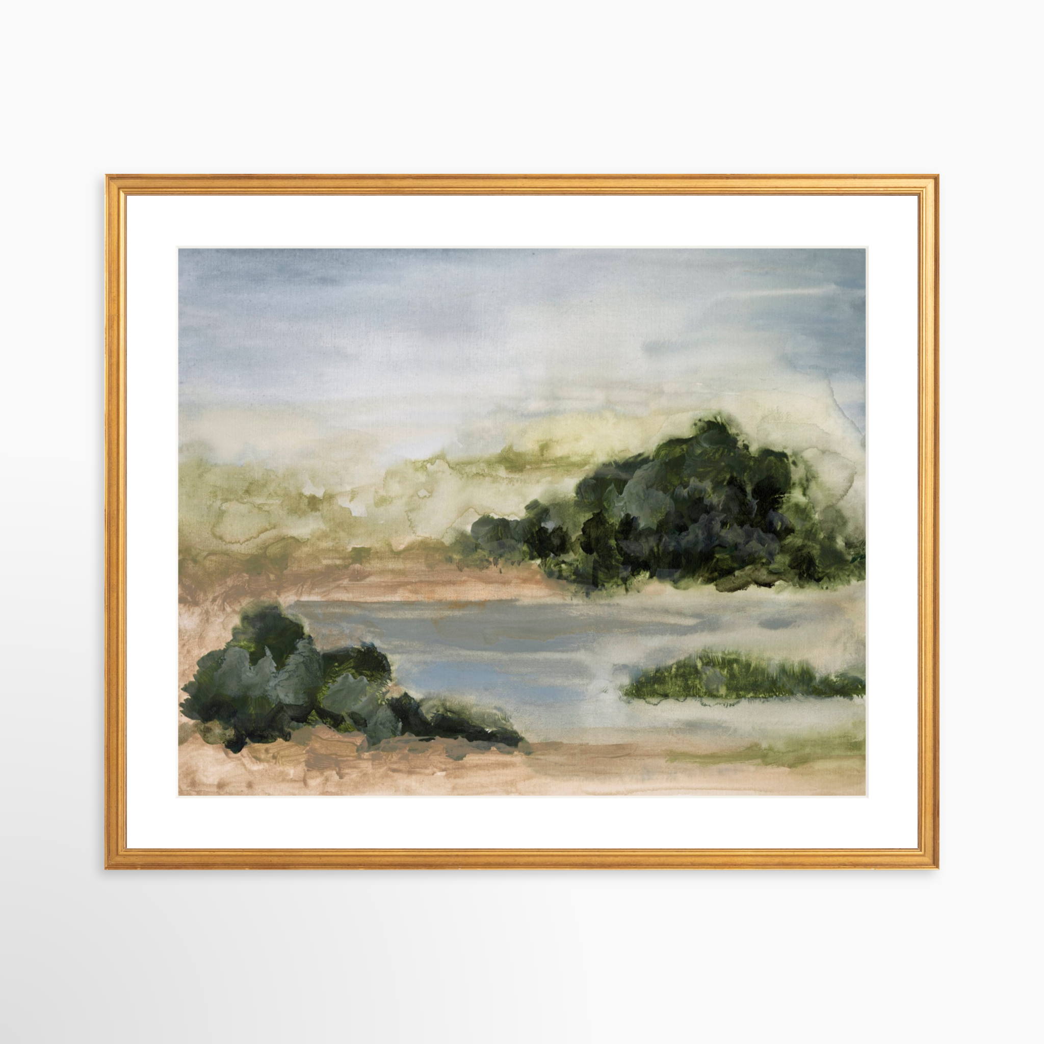 25x20 / Certificate Gold Frame + White Mat