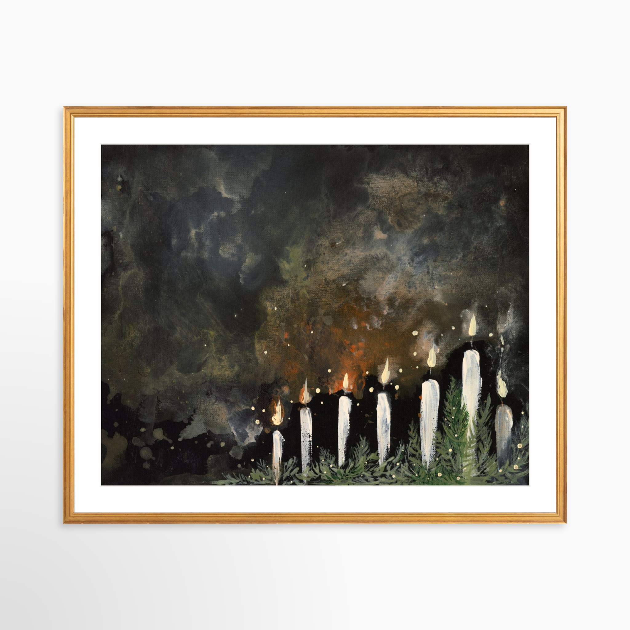 30x24 / Certificate Gold Frame + White Mat