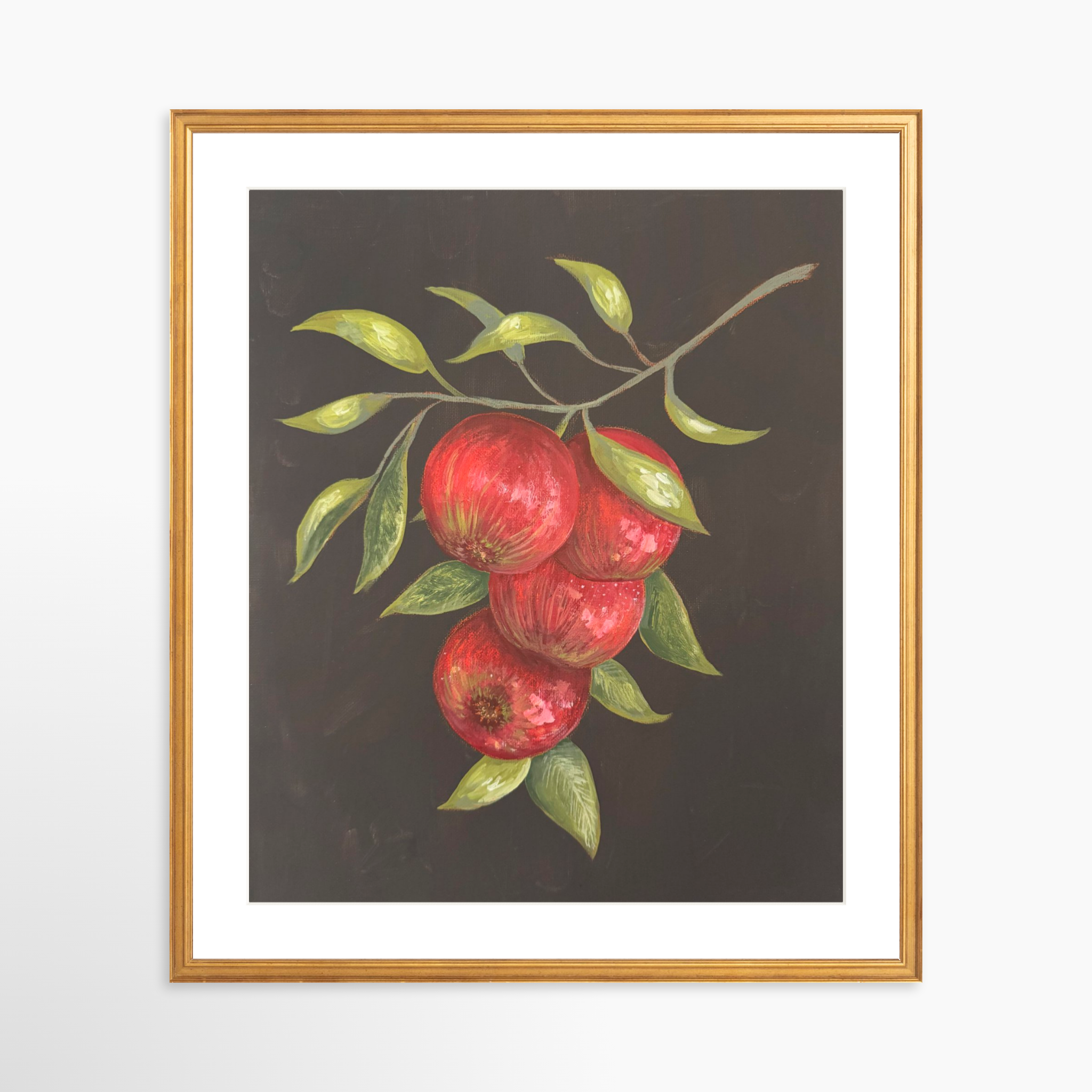 20x24 / Certificate Gold Frame + White Mat