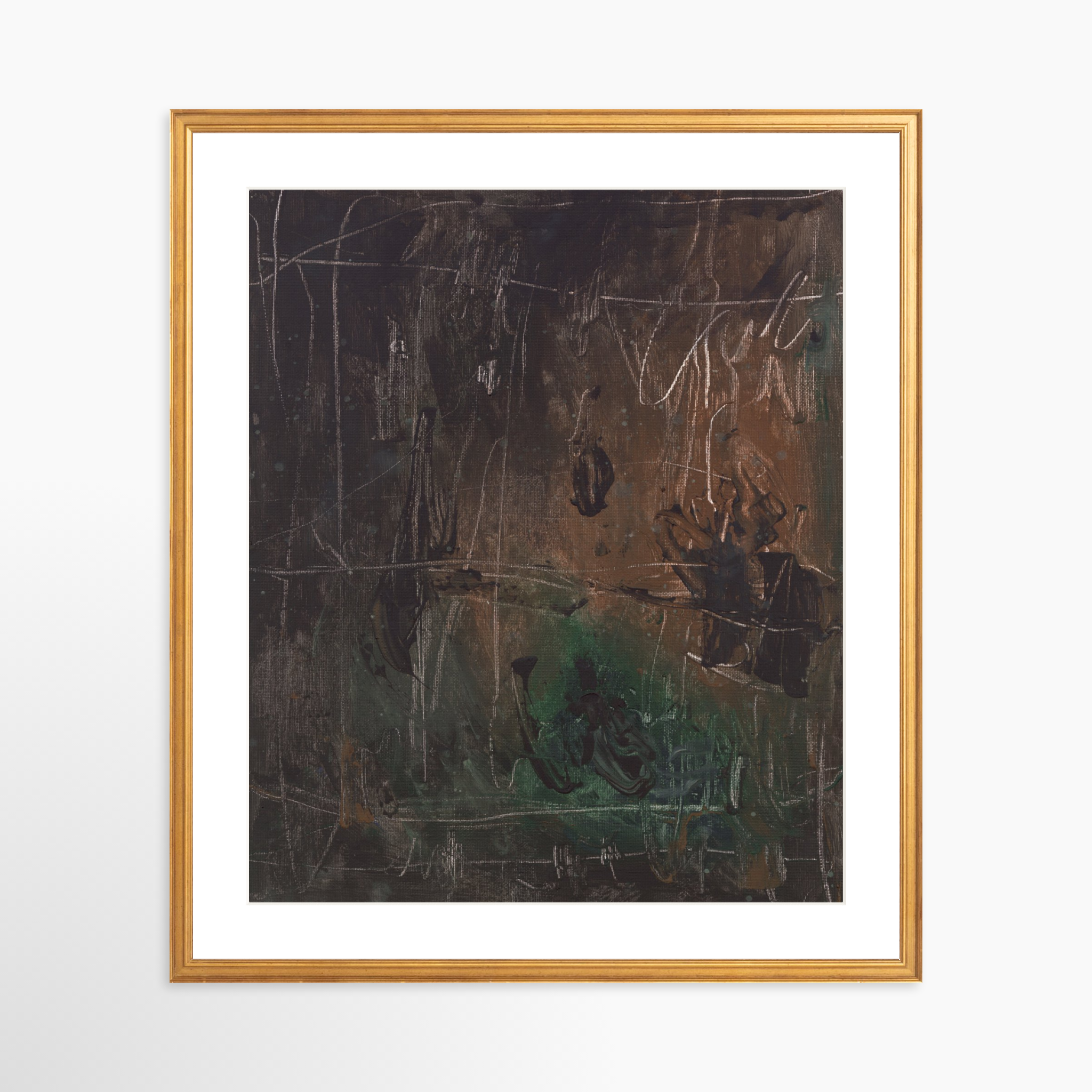 20x24 / Certificate Gold Frame + White Mat