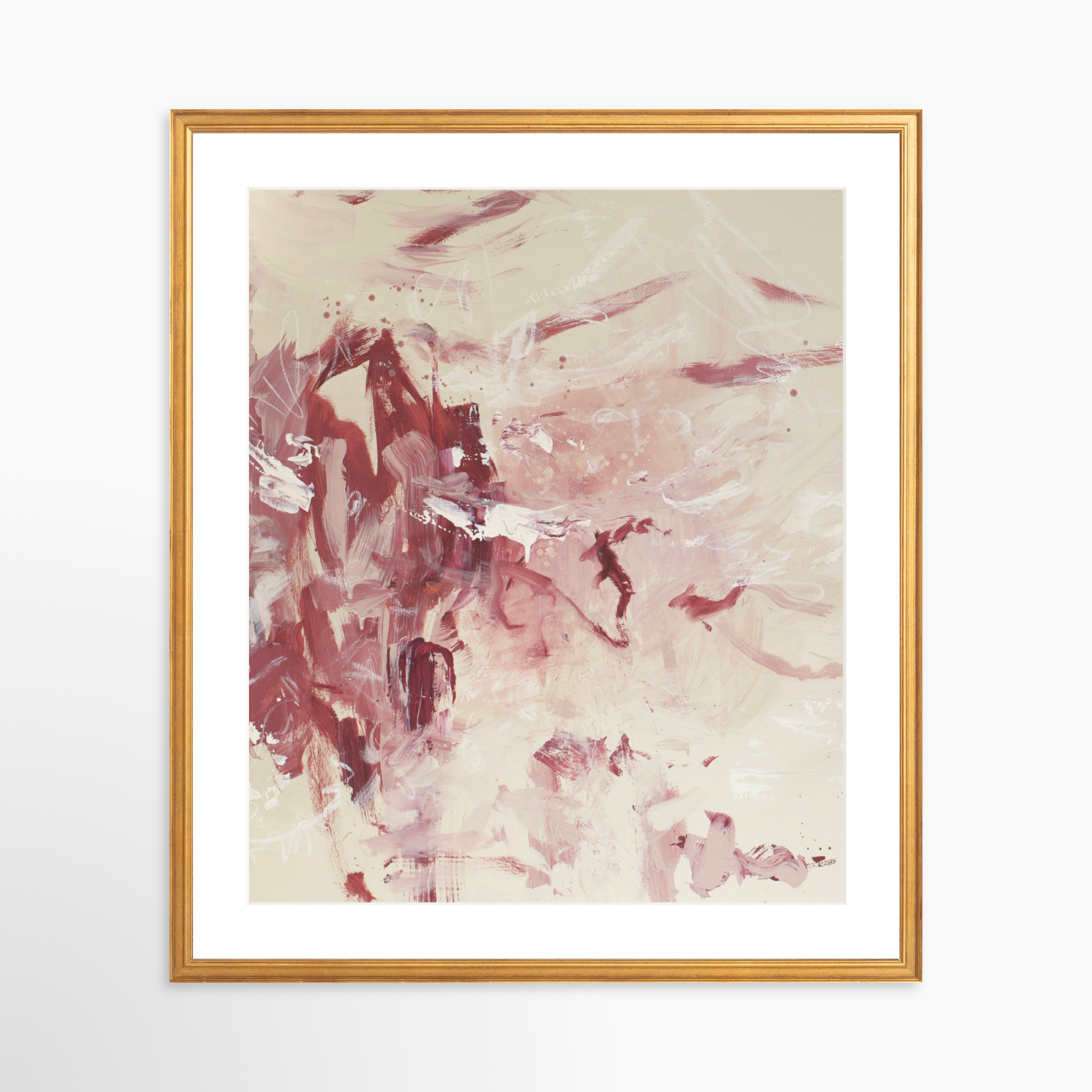 20x24 / Certificate Gold Frame + White Mat