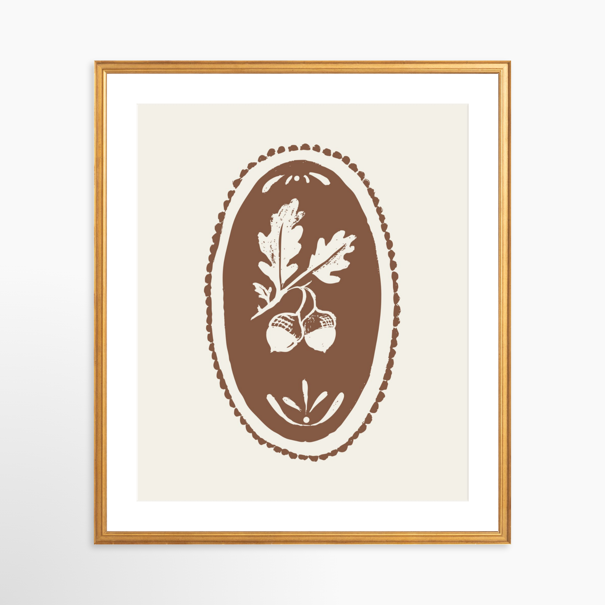 20x24 / Certificate Gold Frame + White Mat